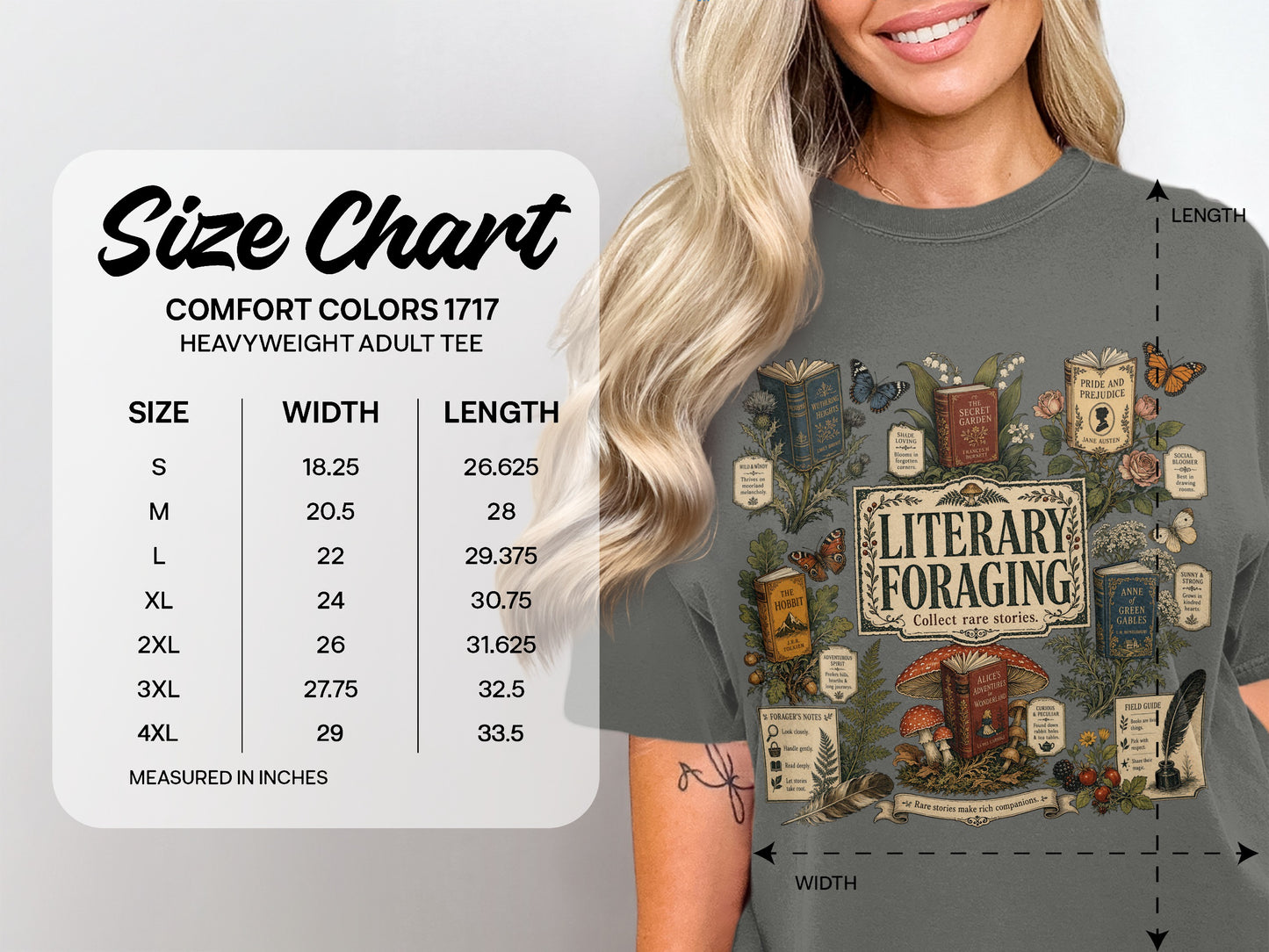 Literary Foraging — Classic Literature Tee