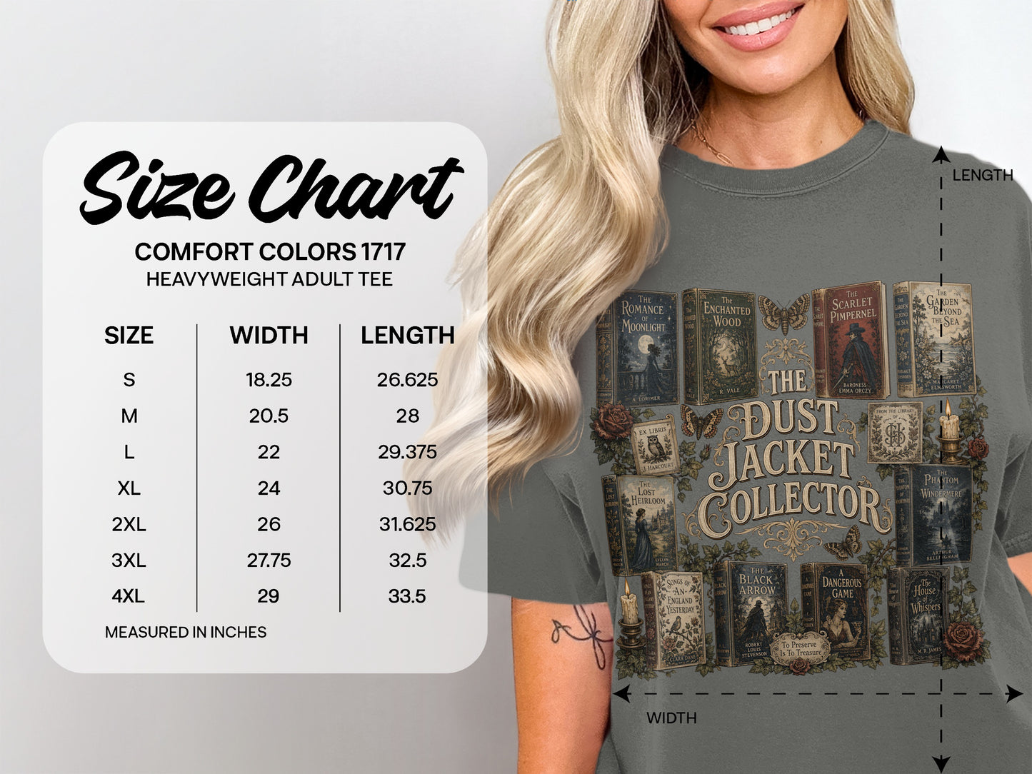 The Dust Jacket Collector — Dark Academia Book Tee