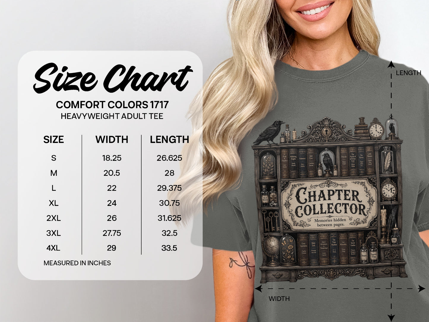 Chapter Collector — Dark Academia Book Lover Tee