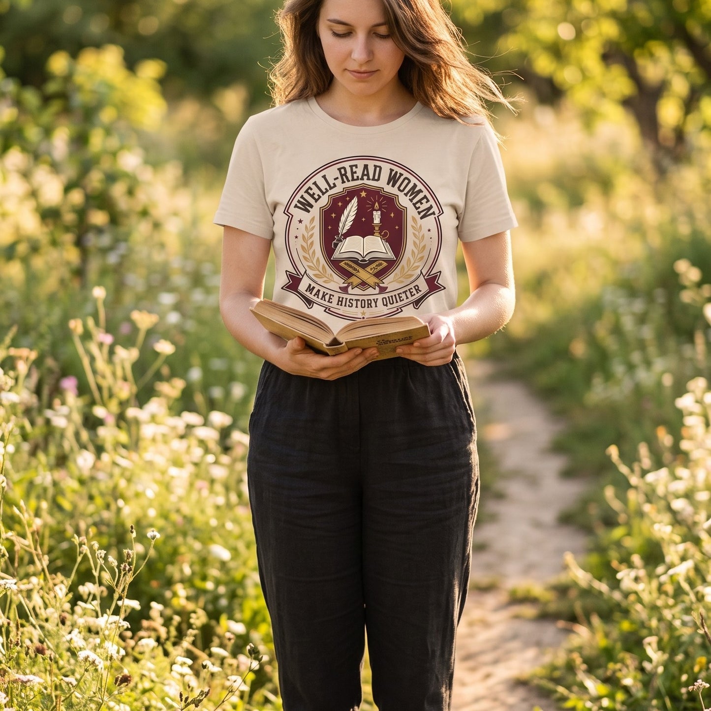 Well-Read Women Make History Quieter — Literary Tee