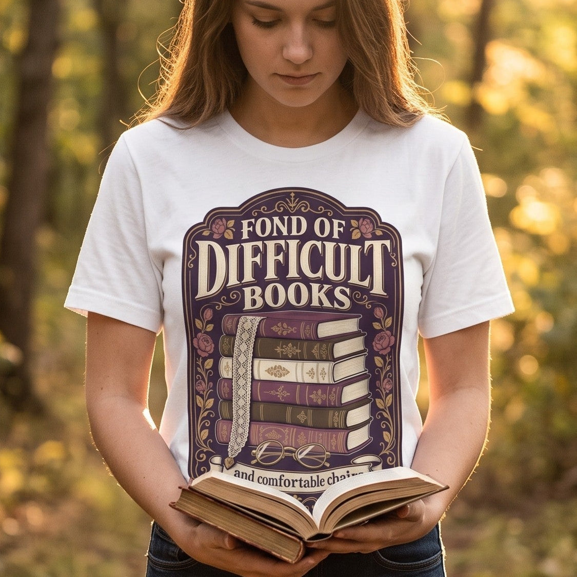Fond of Difficult Books — Classic Literature Tee