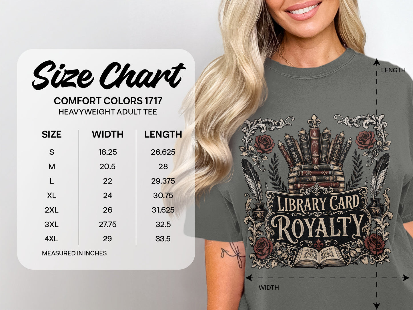 Library Card Royalty — Library Lover Tee