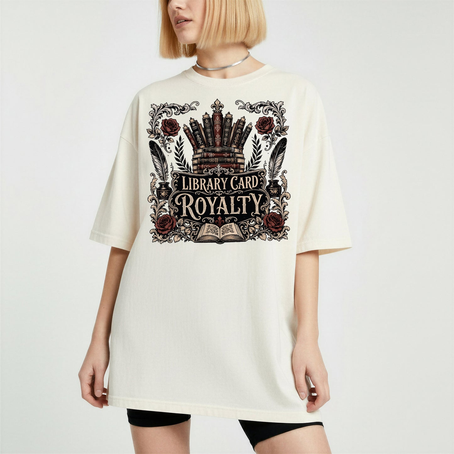Library Card Royalty — Library Lover Tee