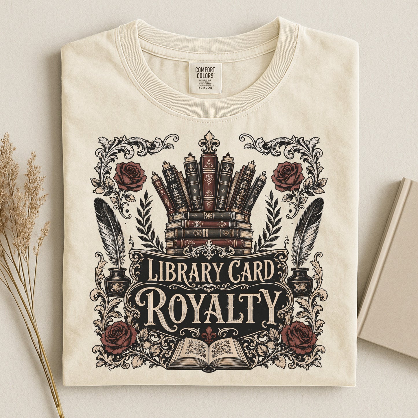 Library Card Royalty — Library Lover Tee