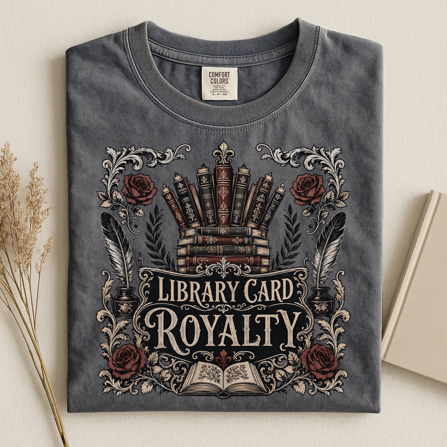 Library Card Royalty — Library Lover Tee