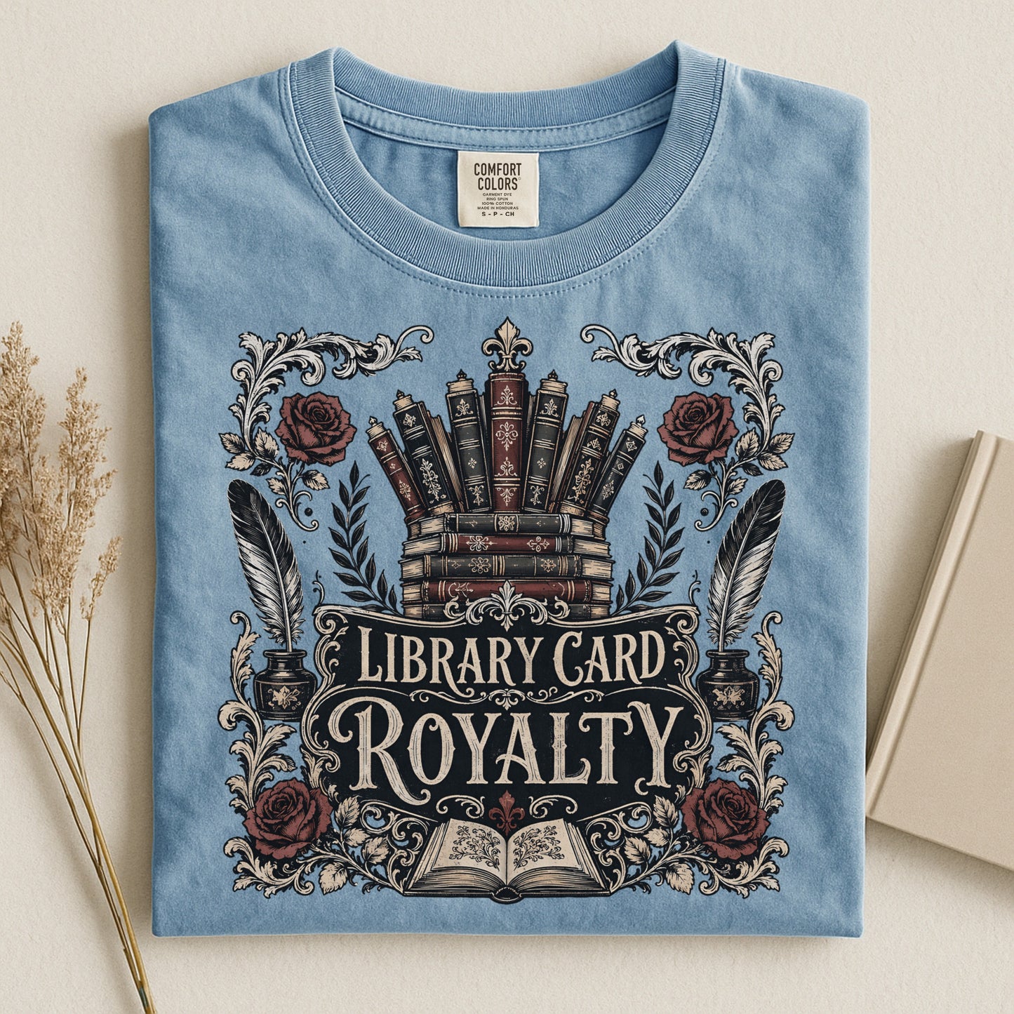 Library Card Royalty — Library Lover Tee