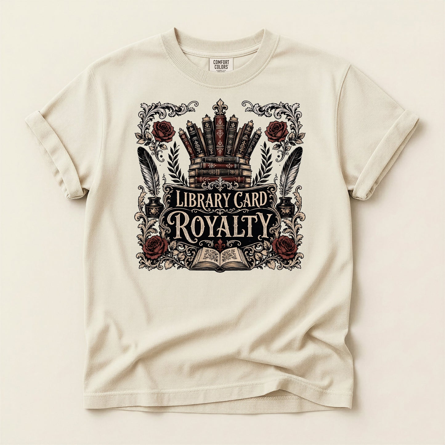 Library Card Royalty — Library Lover Tee