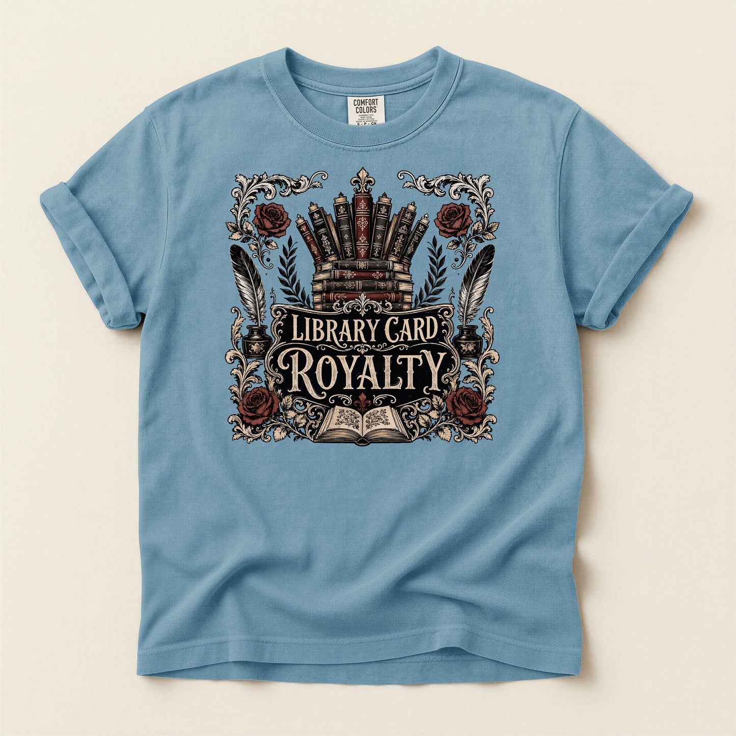 Library Card Royalty — Library Lover Tee