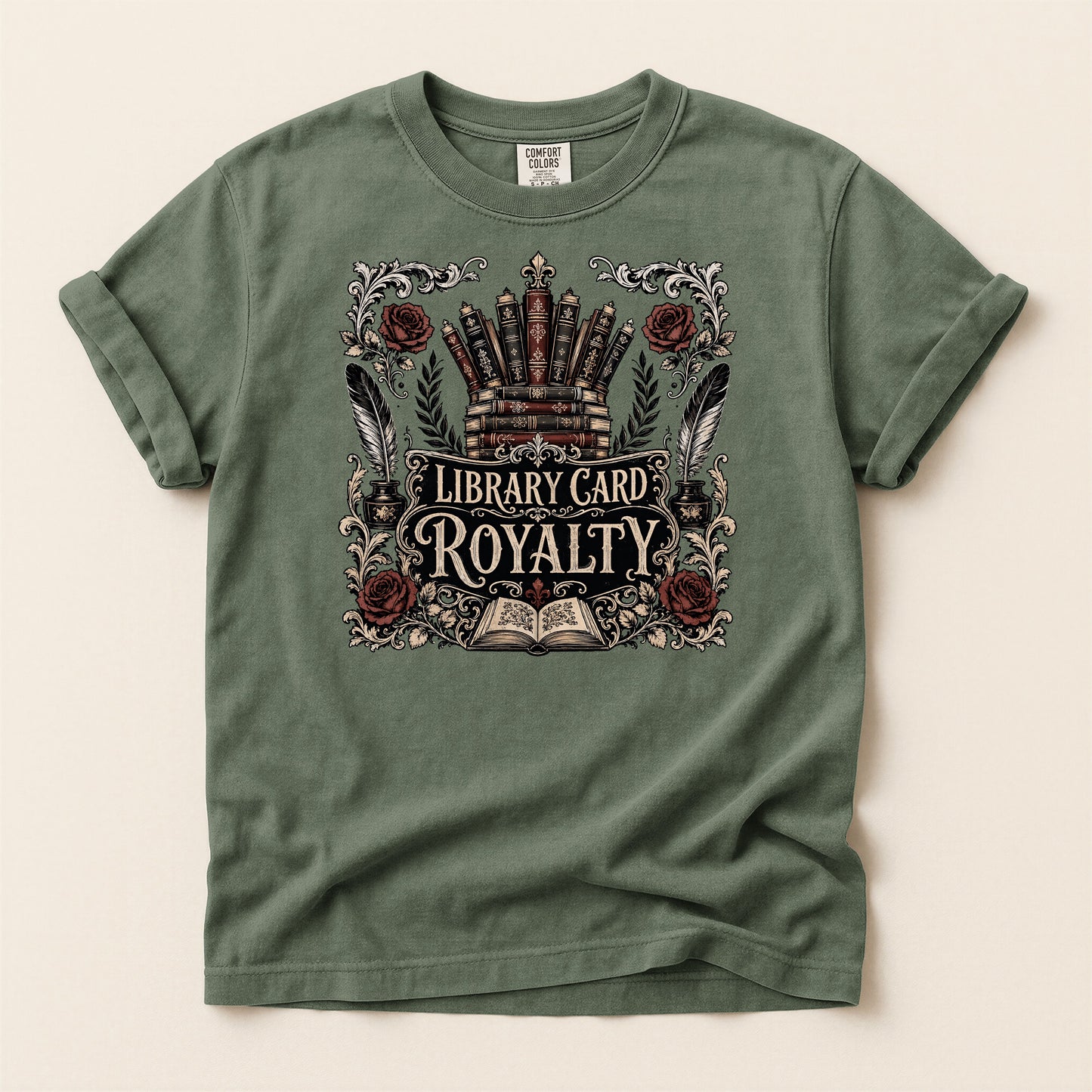 Library Card Royalty — Library Lover Tee