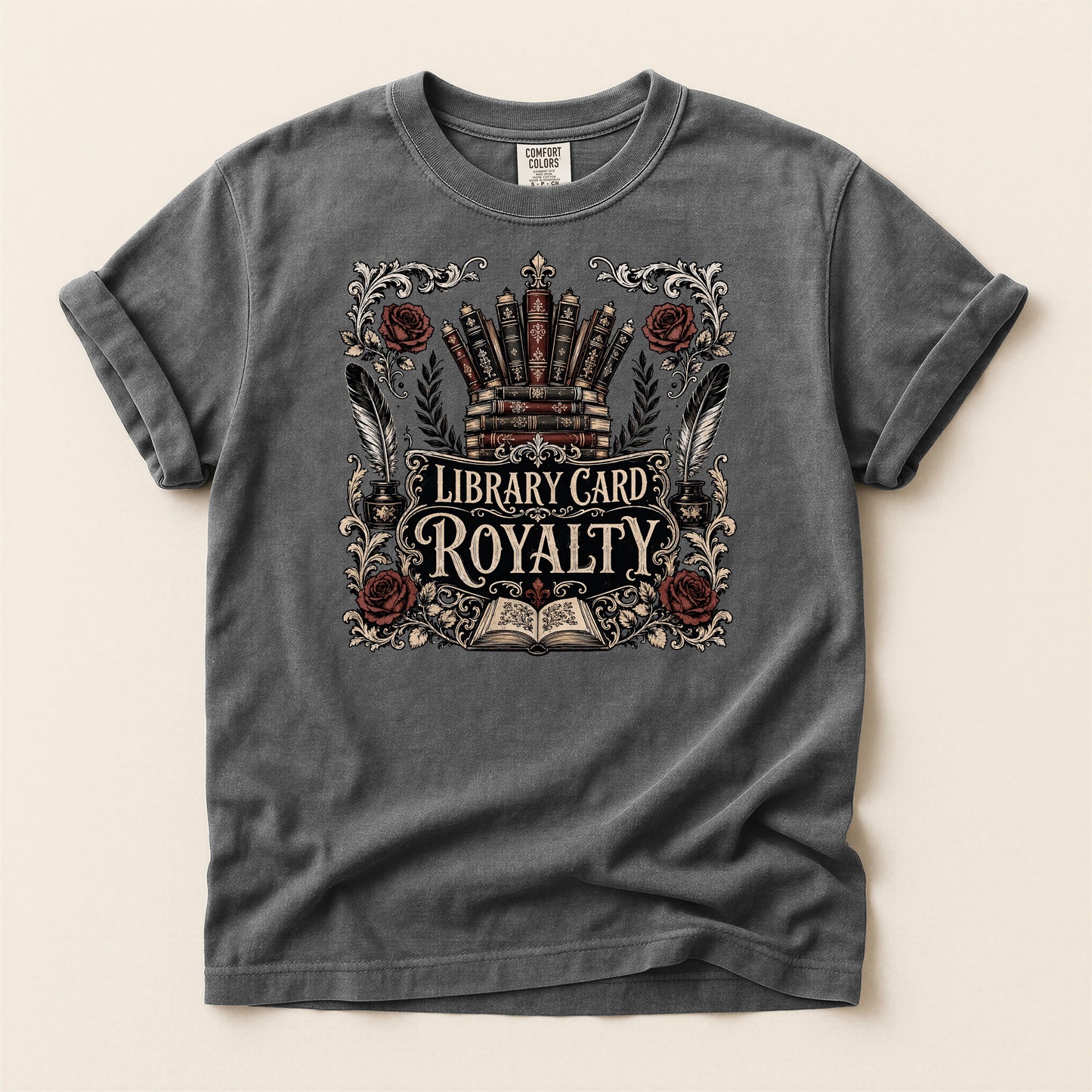 Library Card Royalty — Library Lover Tee
