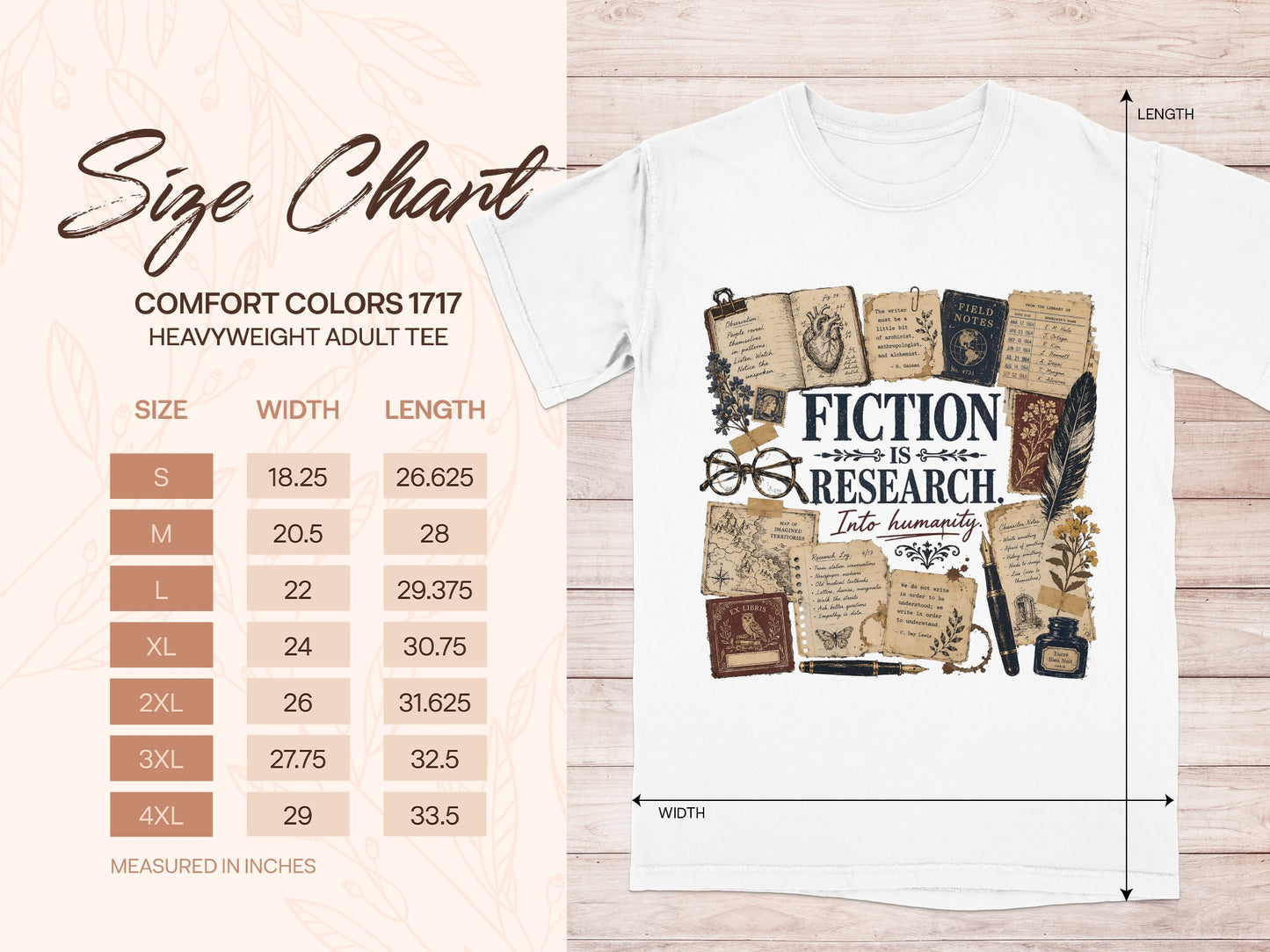 Fiction Is Research — Writer & Reader Tee