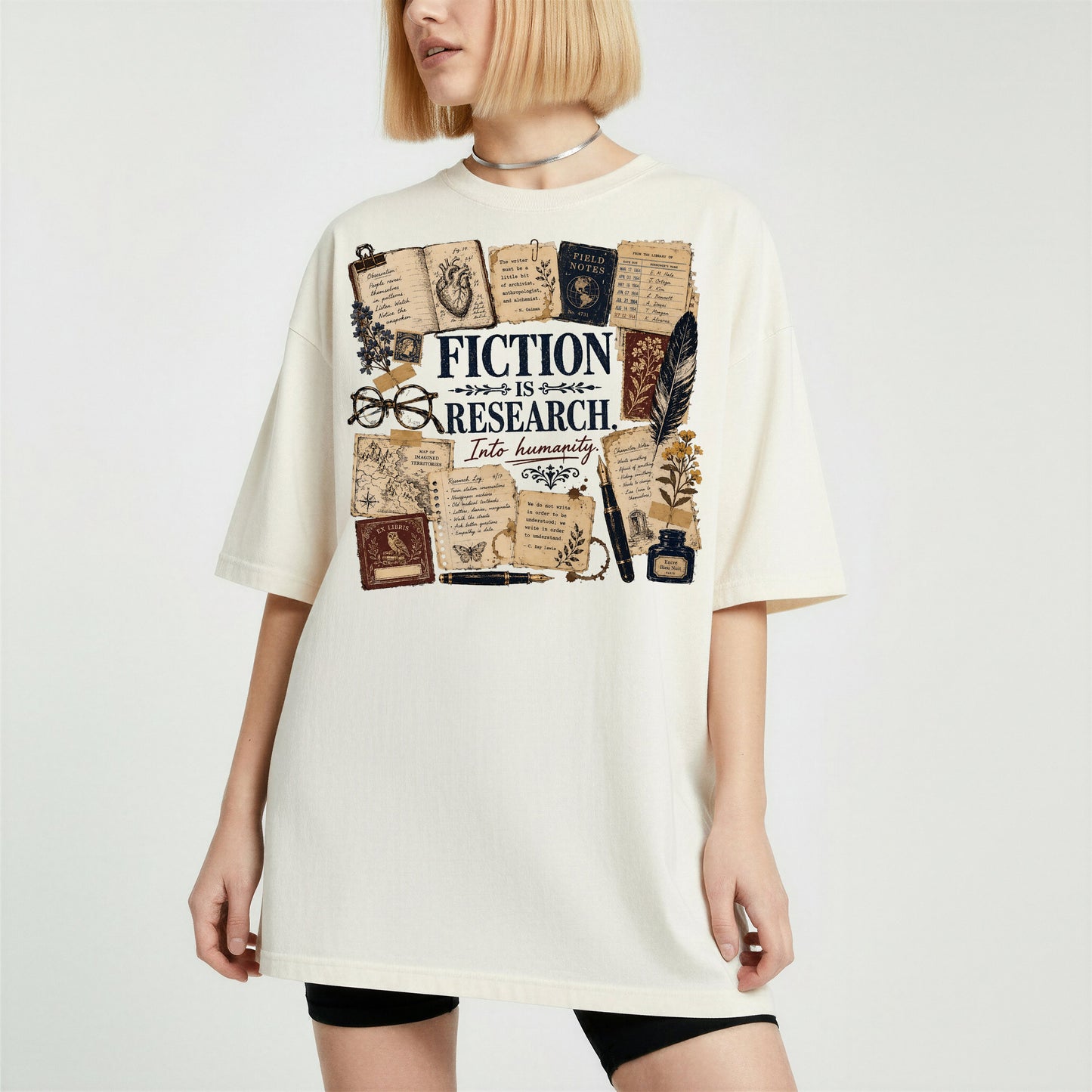 Fiction Is Research — Writer & Reader Tee
