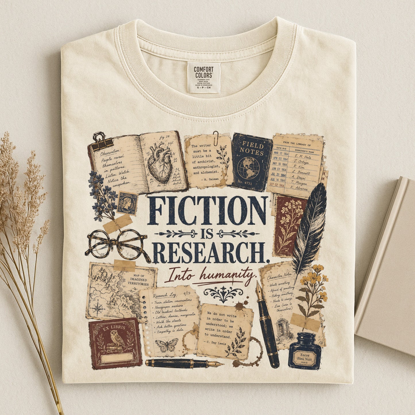 Fiction Is Research — Writer & Reader Tee