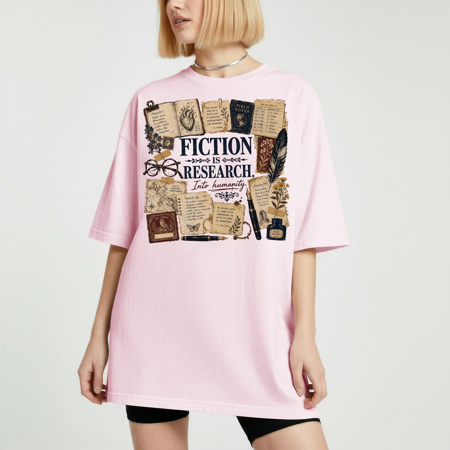 Fiction Is Research — Writer & Reader Tee