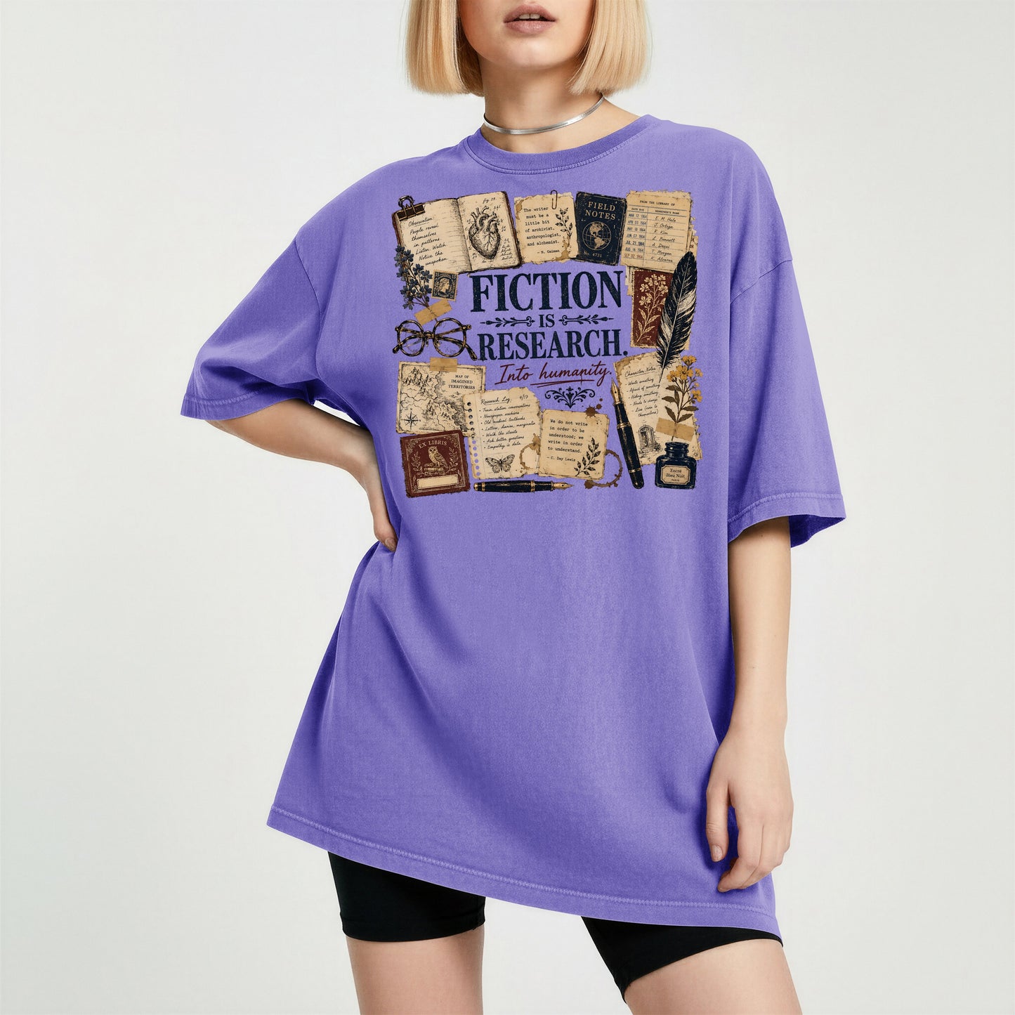 Fiction Is Research — Writer & Reader Tee