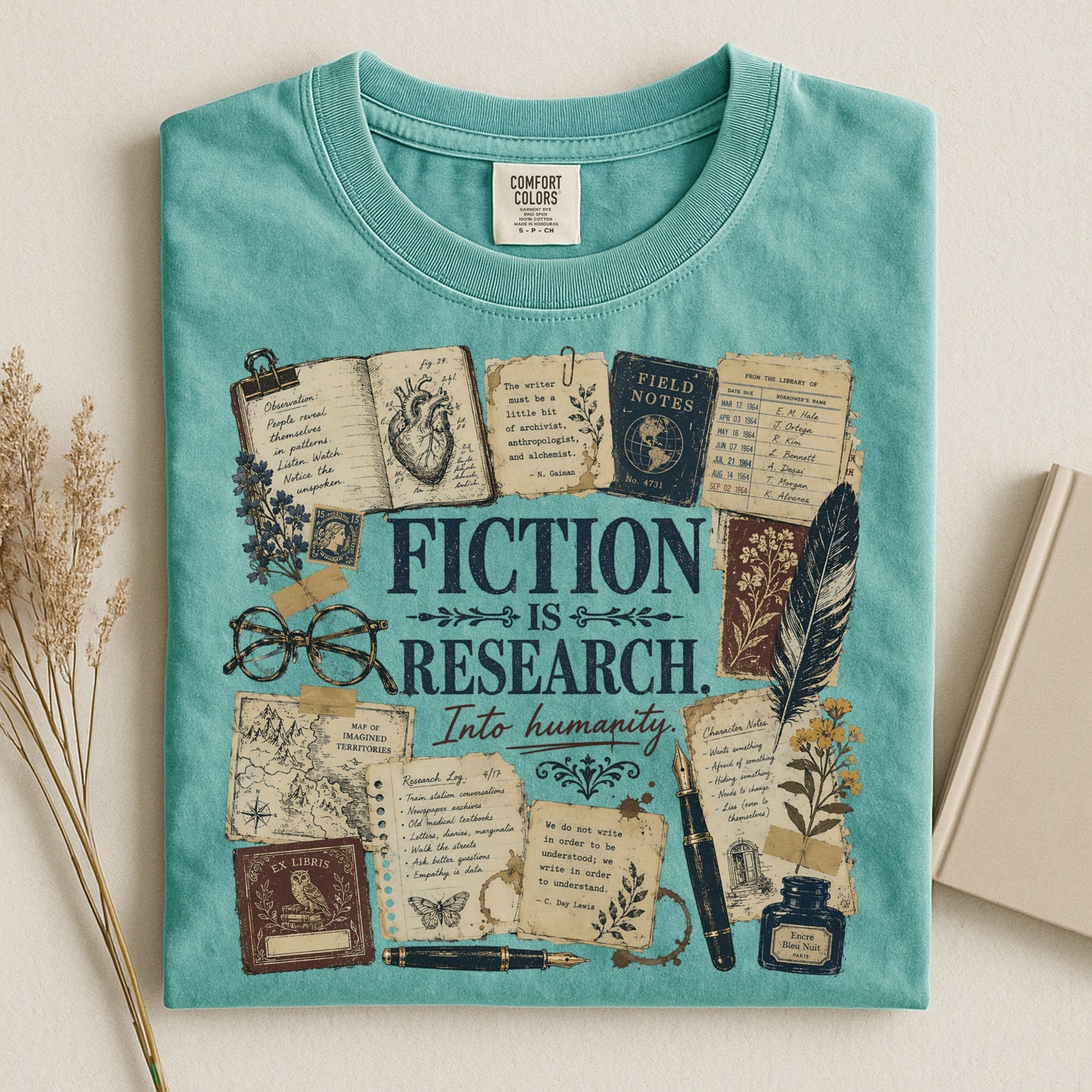 Fiction Is Research — Writer & Reader Tee