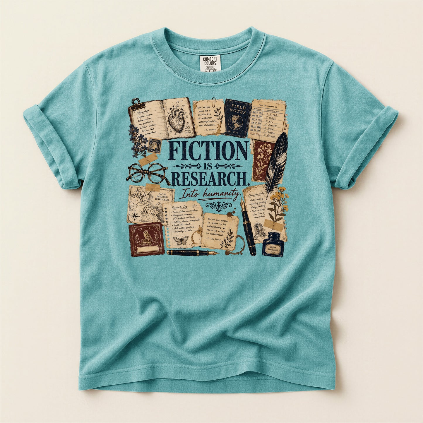 Fiction Is Research — Writer & Reader Tee