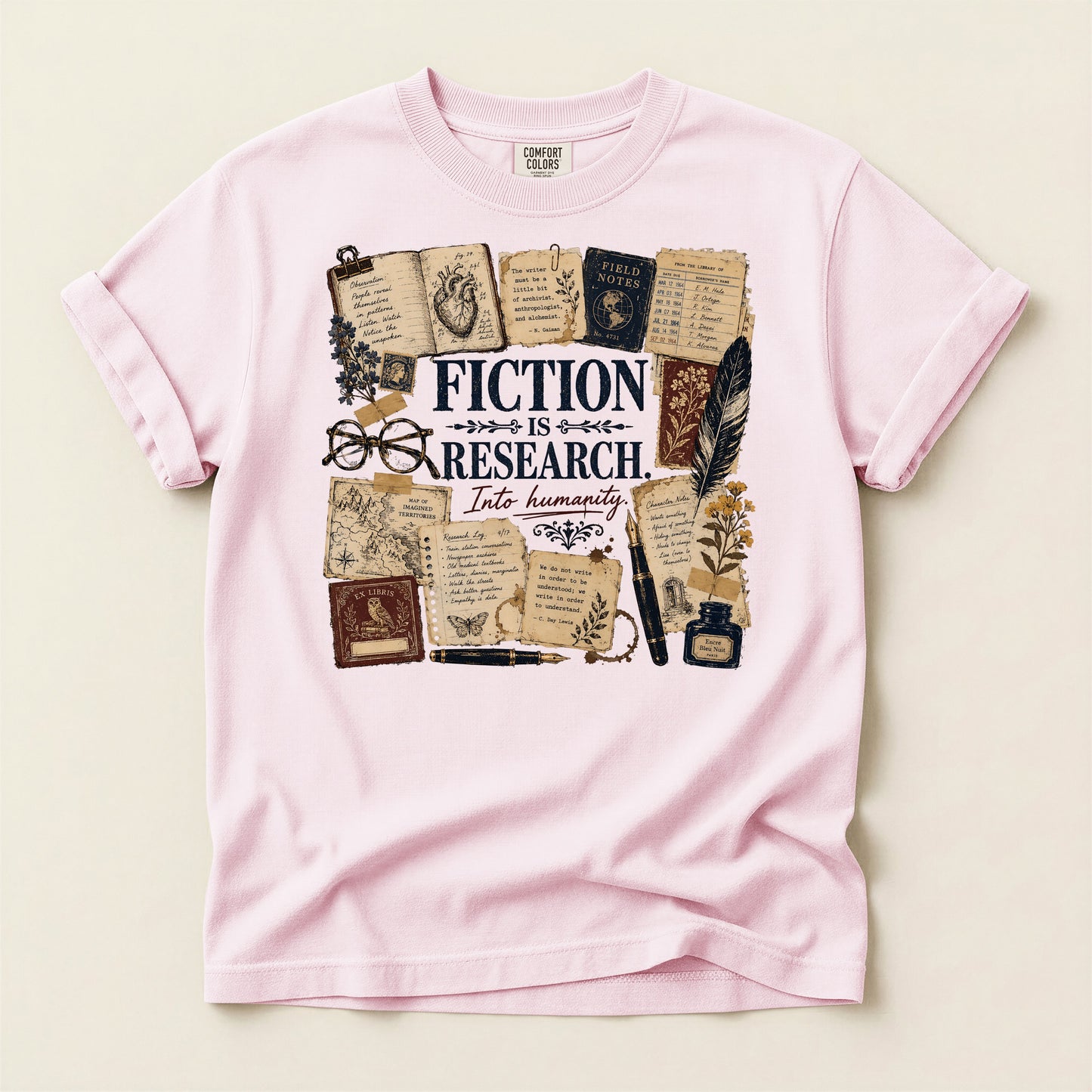 Fiction Is Research — Writer & Reader Tee