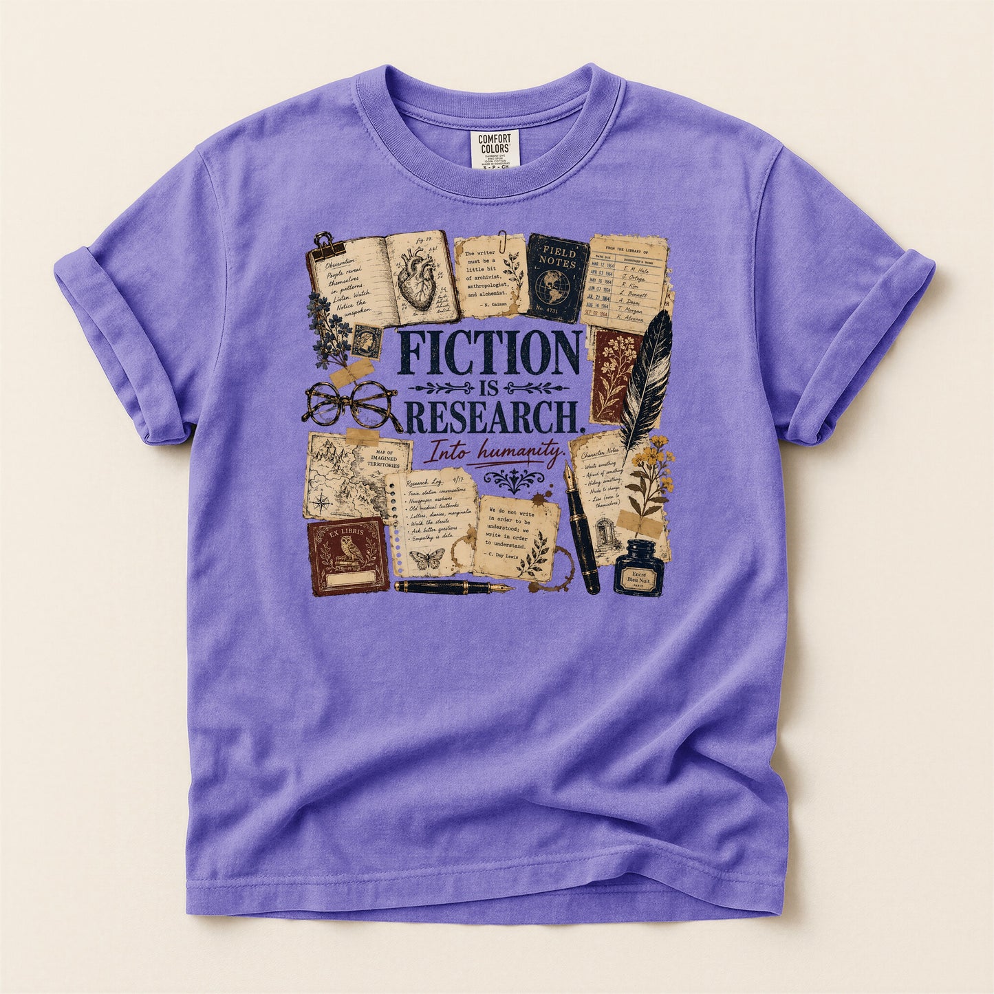 Fiction Is Research — Writer & Reader Tee