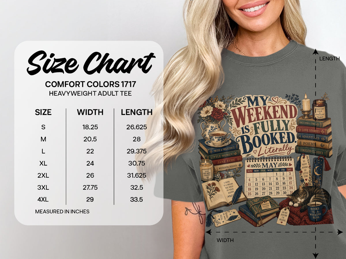 My Weekend Is Fully Booked. Literally. — Cozy Reader Tee