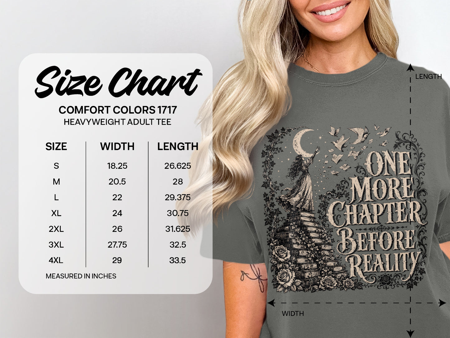 One More Chapter Before Reality — Dark Academia Tee