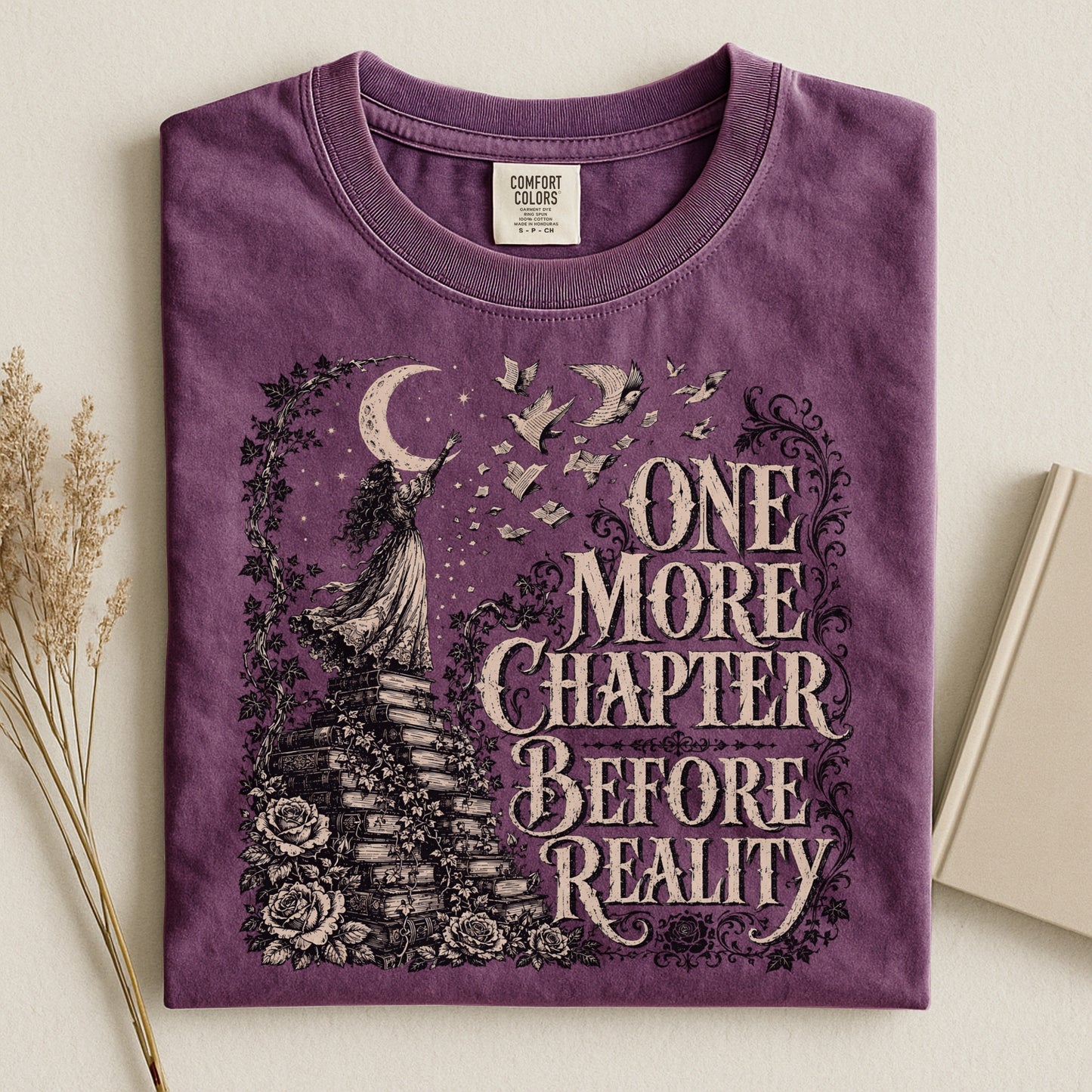 One More Chapter Before Reality — Dark Academia Tee