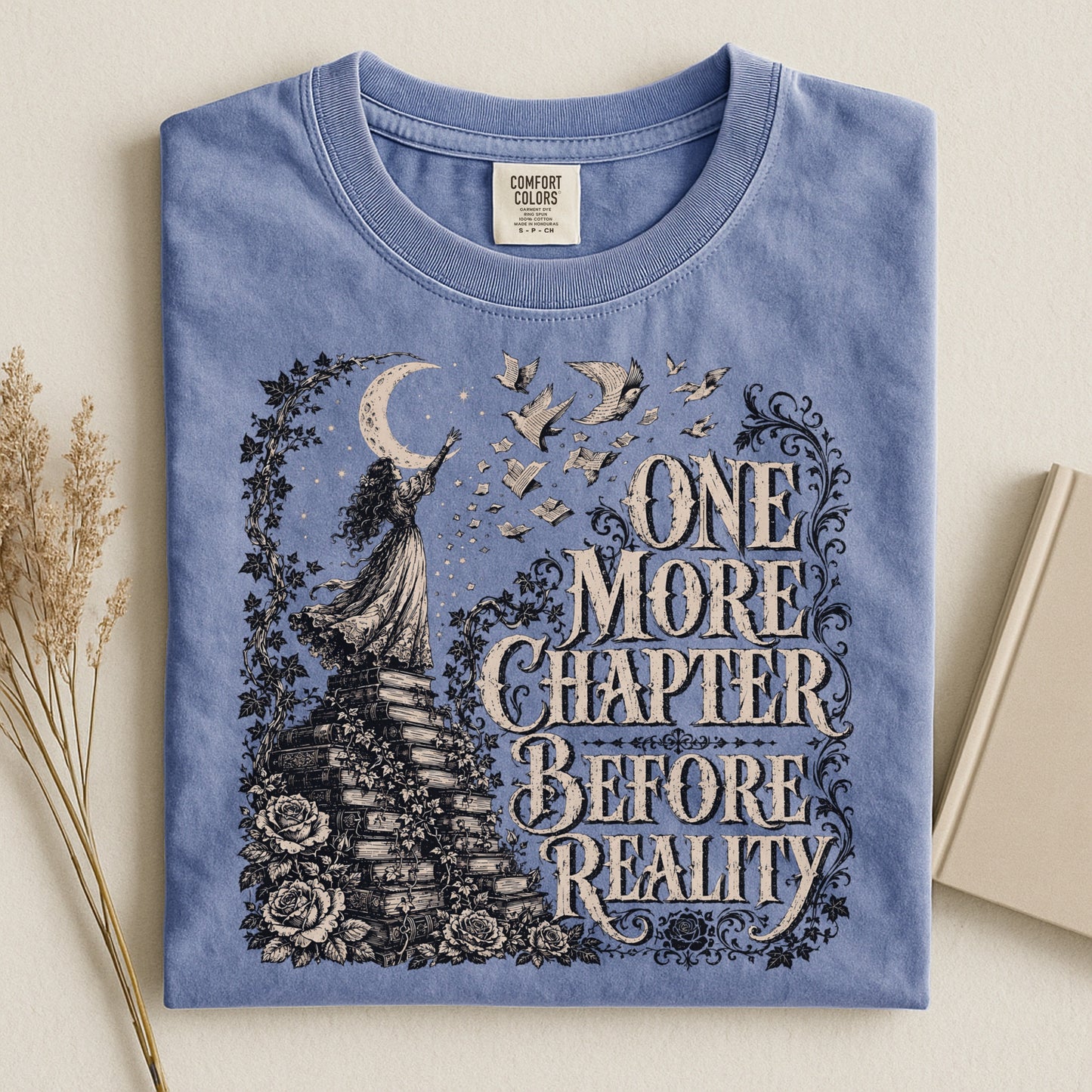 One More Chapter Before Reality — Dark Academia Tee