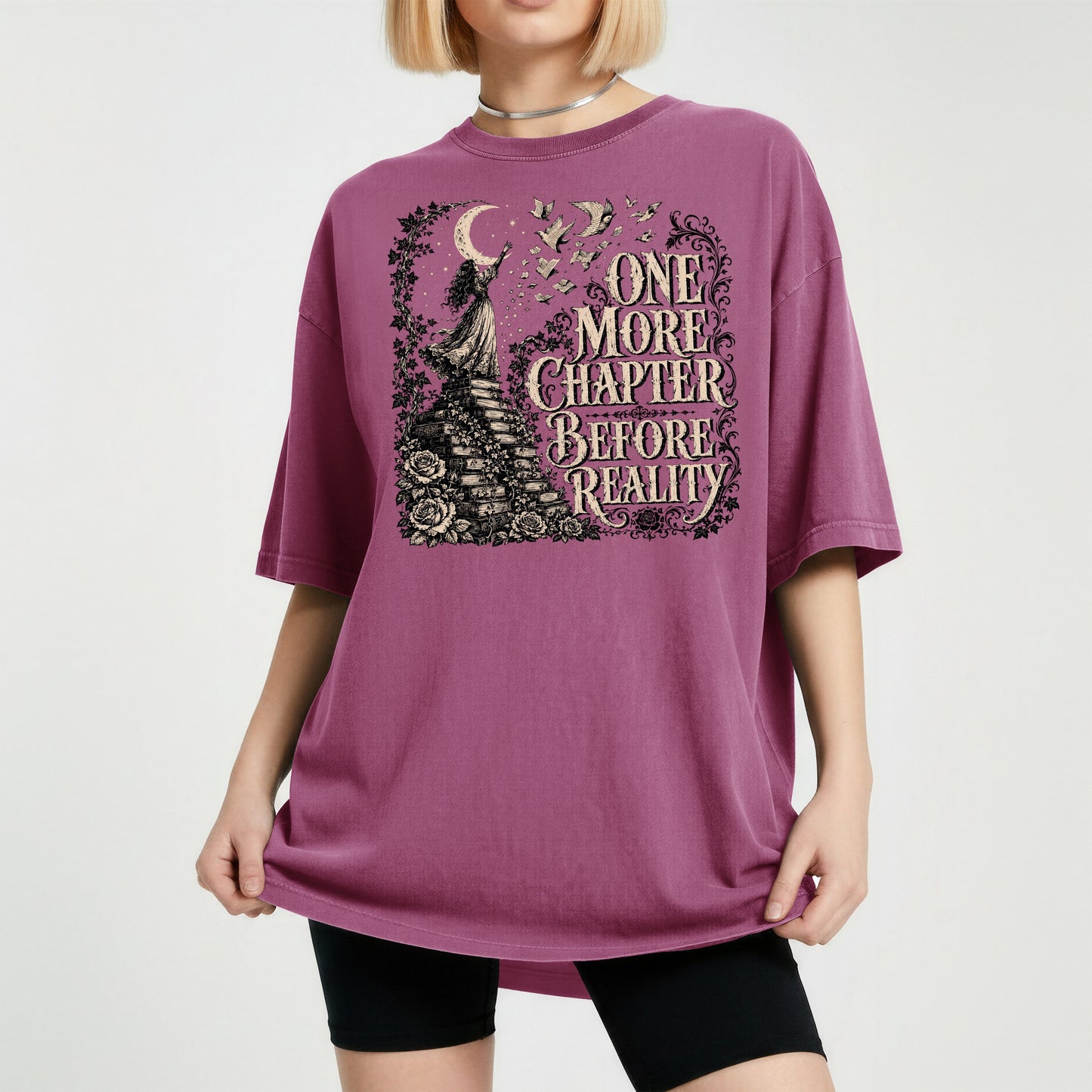 One More Chapter Before Reality — Dark Academia Tee