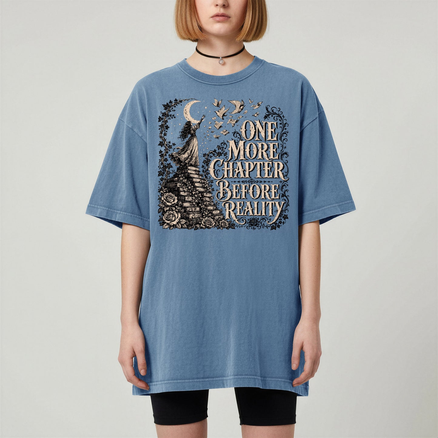 One More Chapter Before Reality — Dark Academia Tee