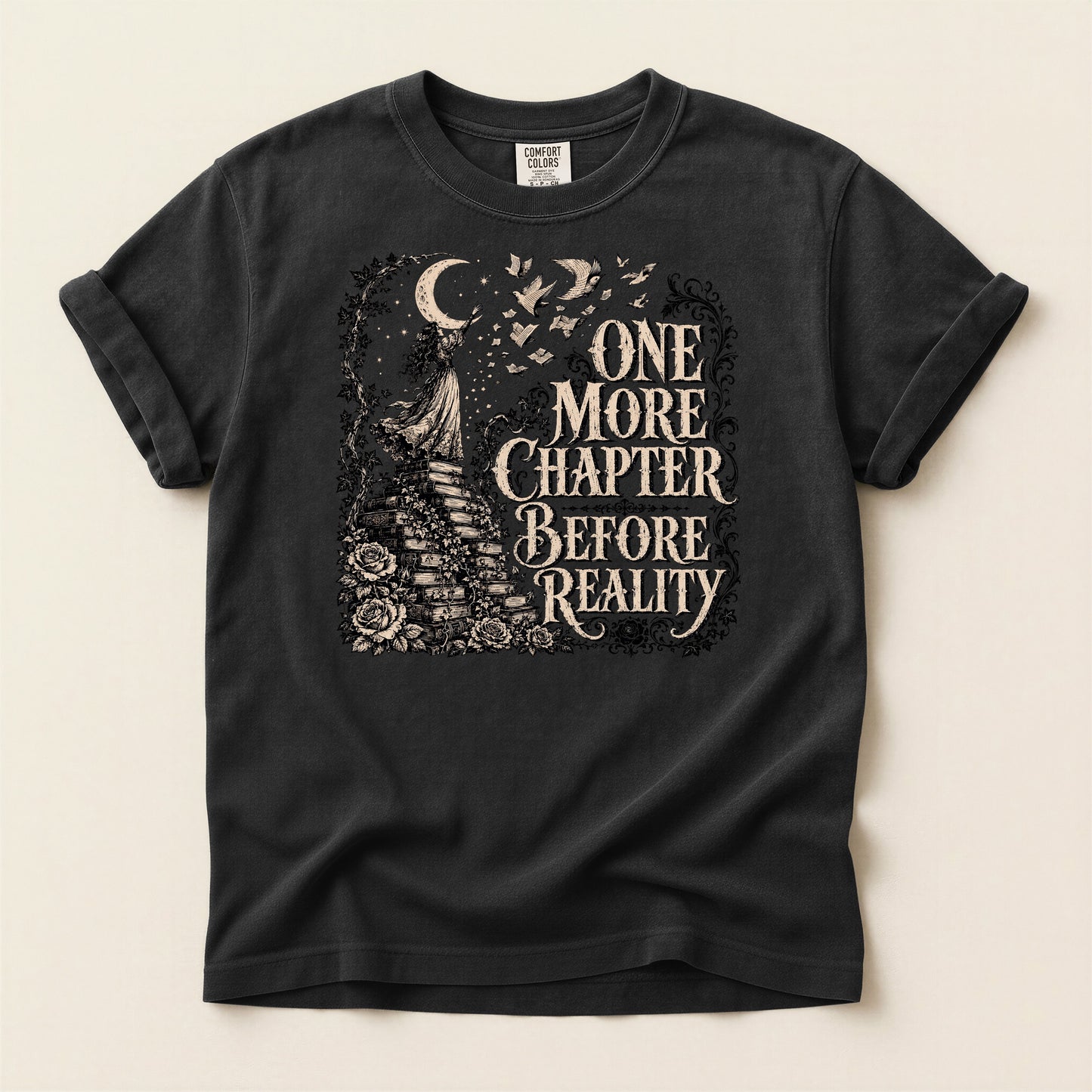 One More Chapter Before Reality — Dark Academia Tee