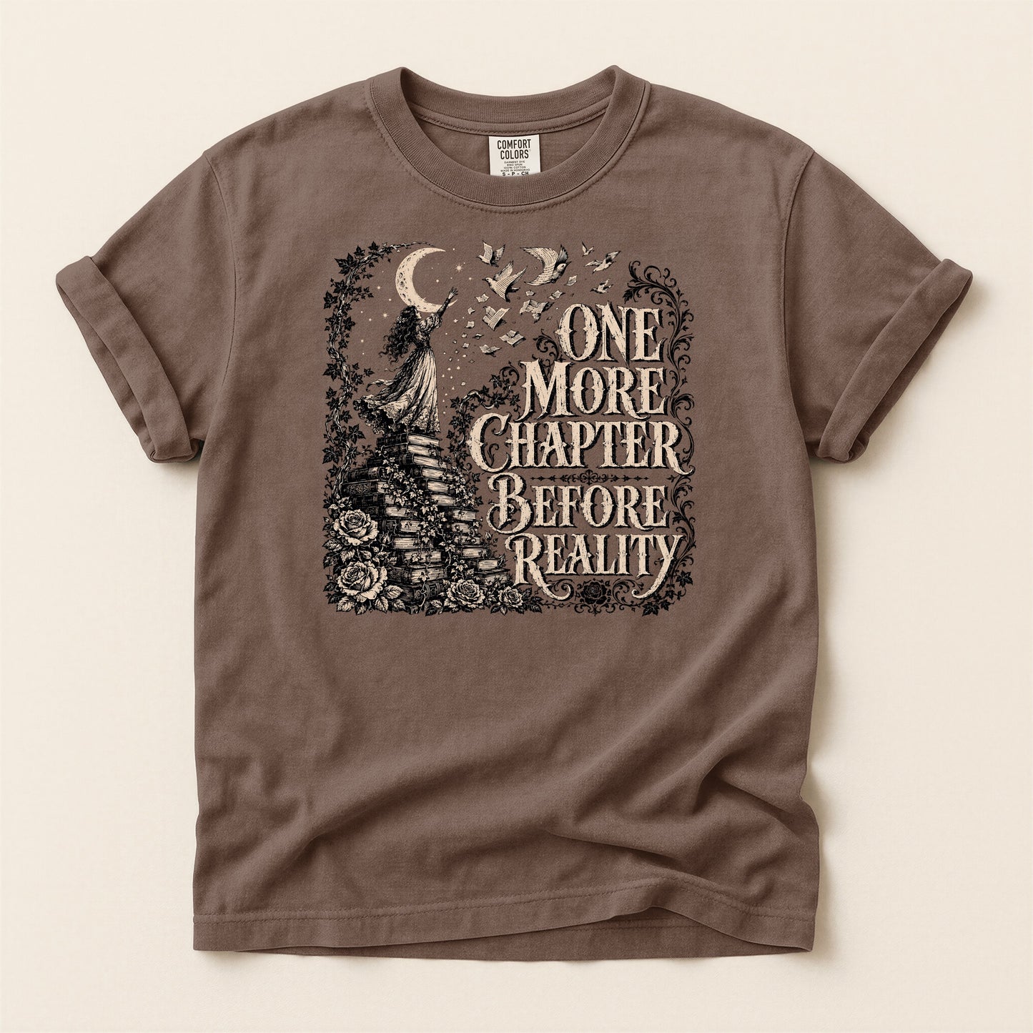 One More Chapter Before Reality — Dark Academia Tee