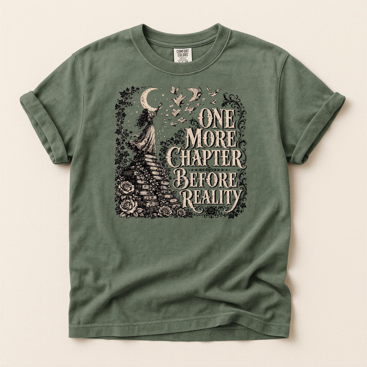 One More Chapter Before Reality — Dark Academia Tee