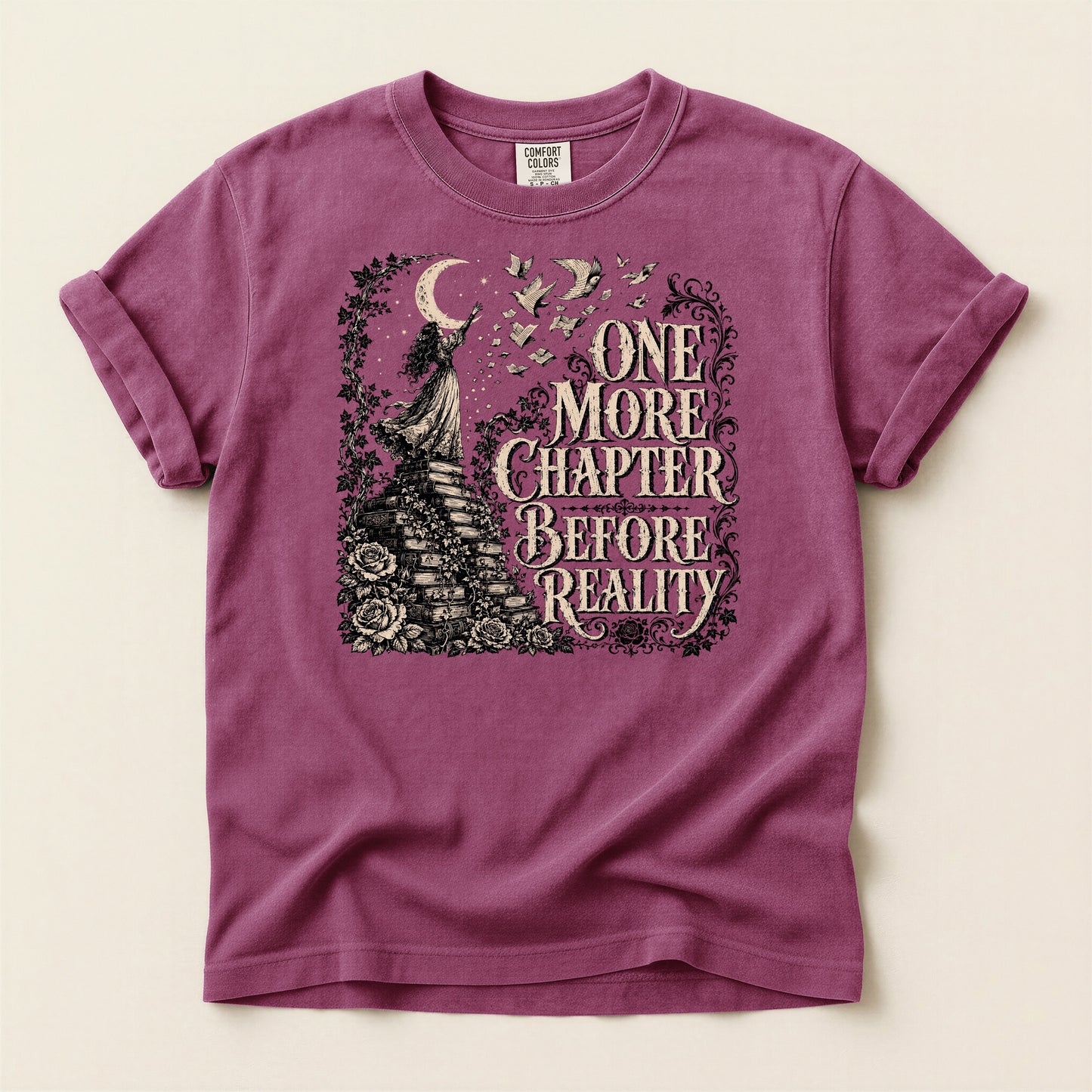 One More Chapter Before Reality — Dark Academia Tee