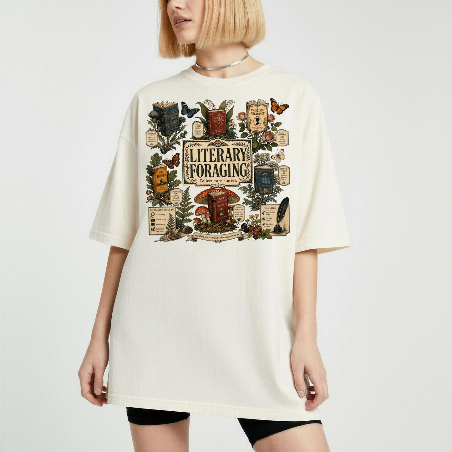 Literary Foraging — Classic Literature Tee