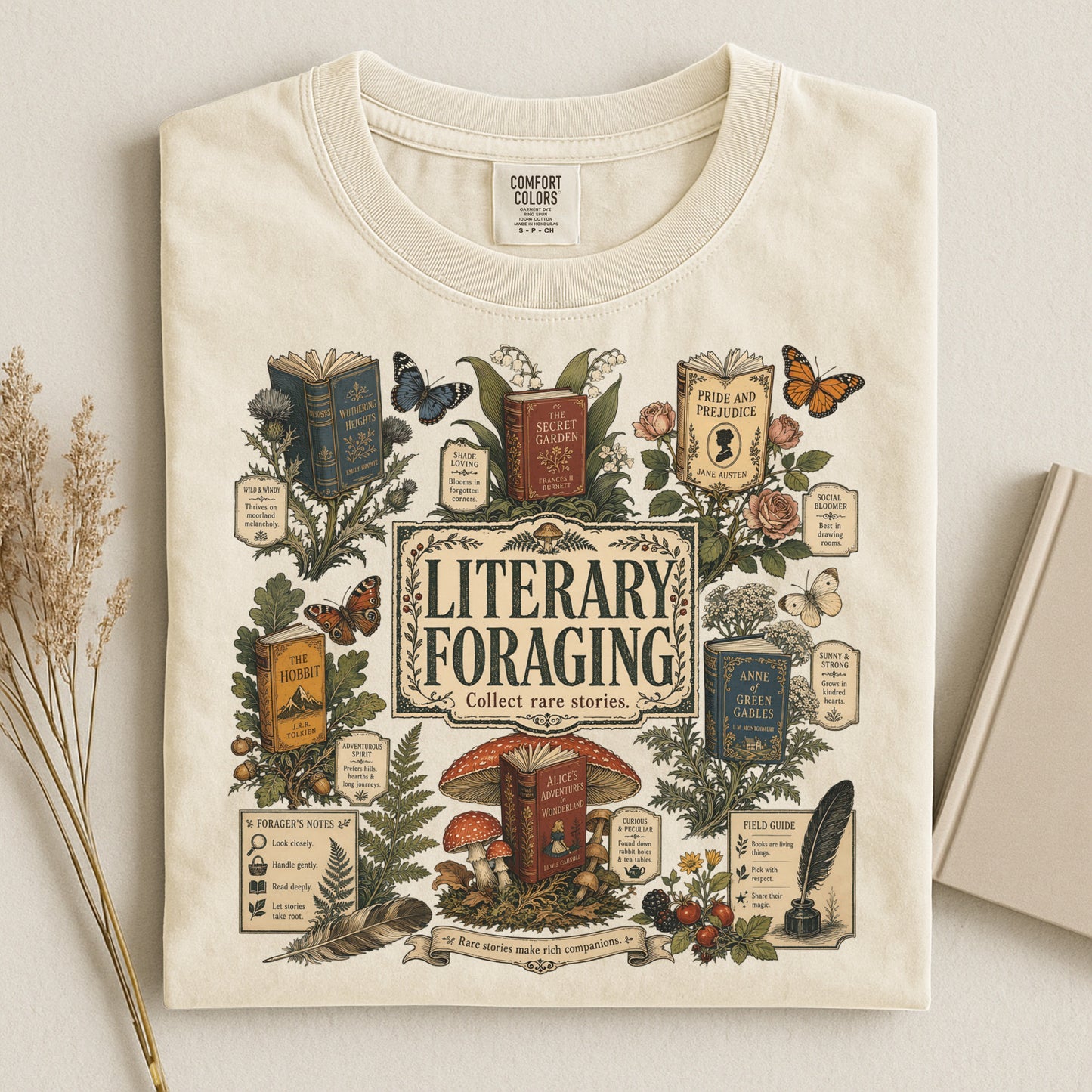 Literary Foraging — Classic Literature Tee