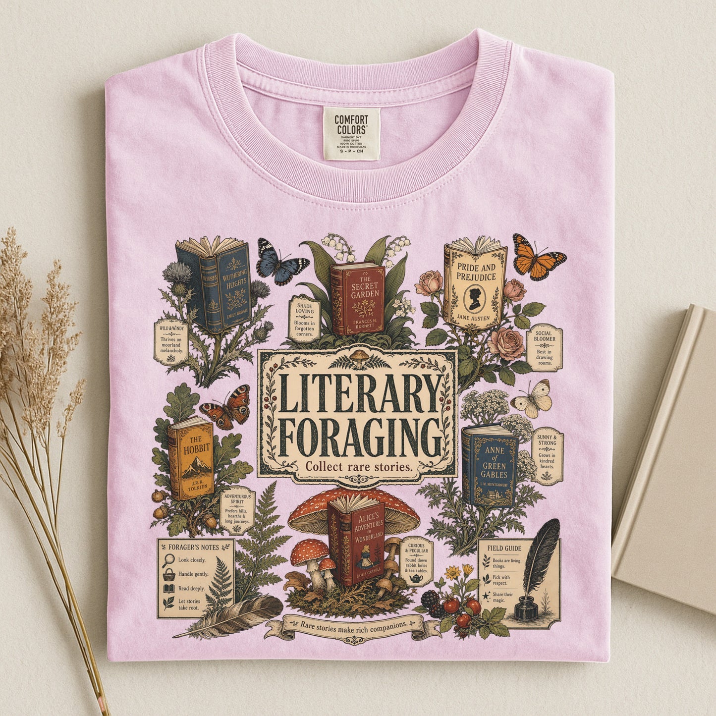 Literary Foraging — Classic Literature Tee