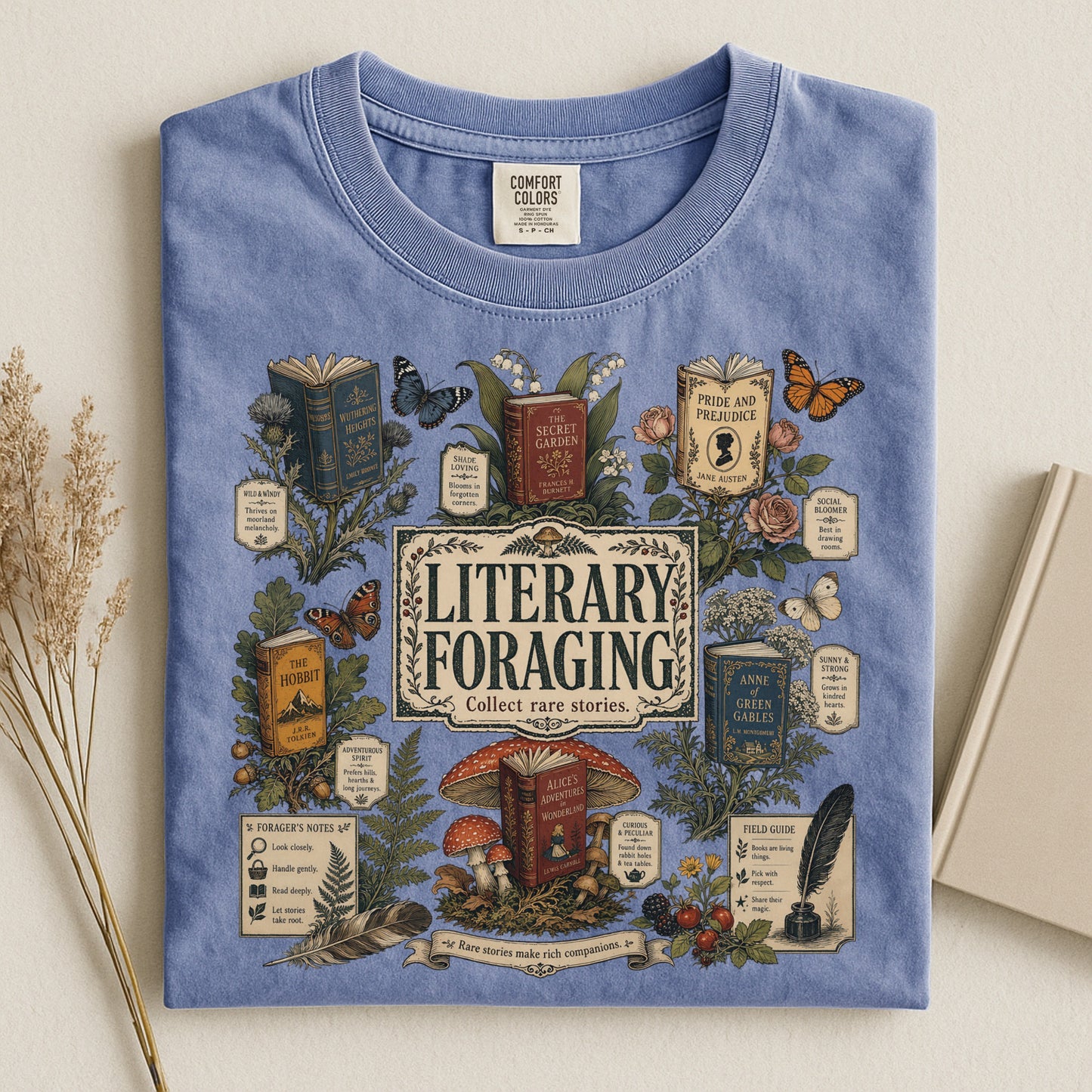 Literary Foraging — Classic Literature Tee
