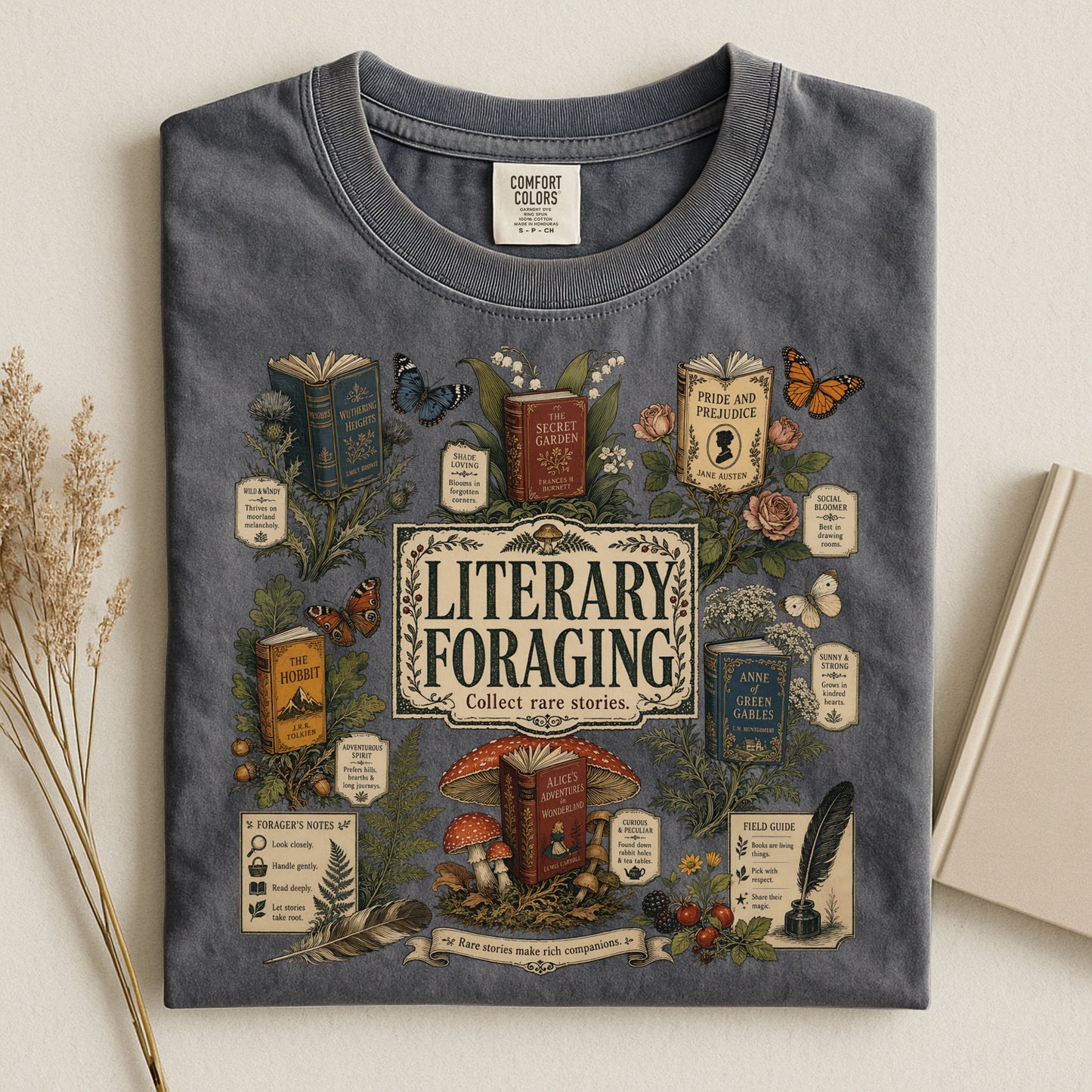 Literary Foraging — Classic Literature Tee