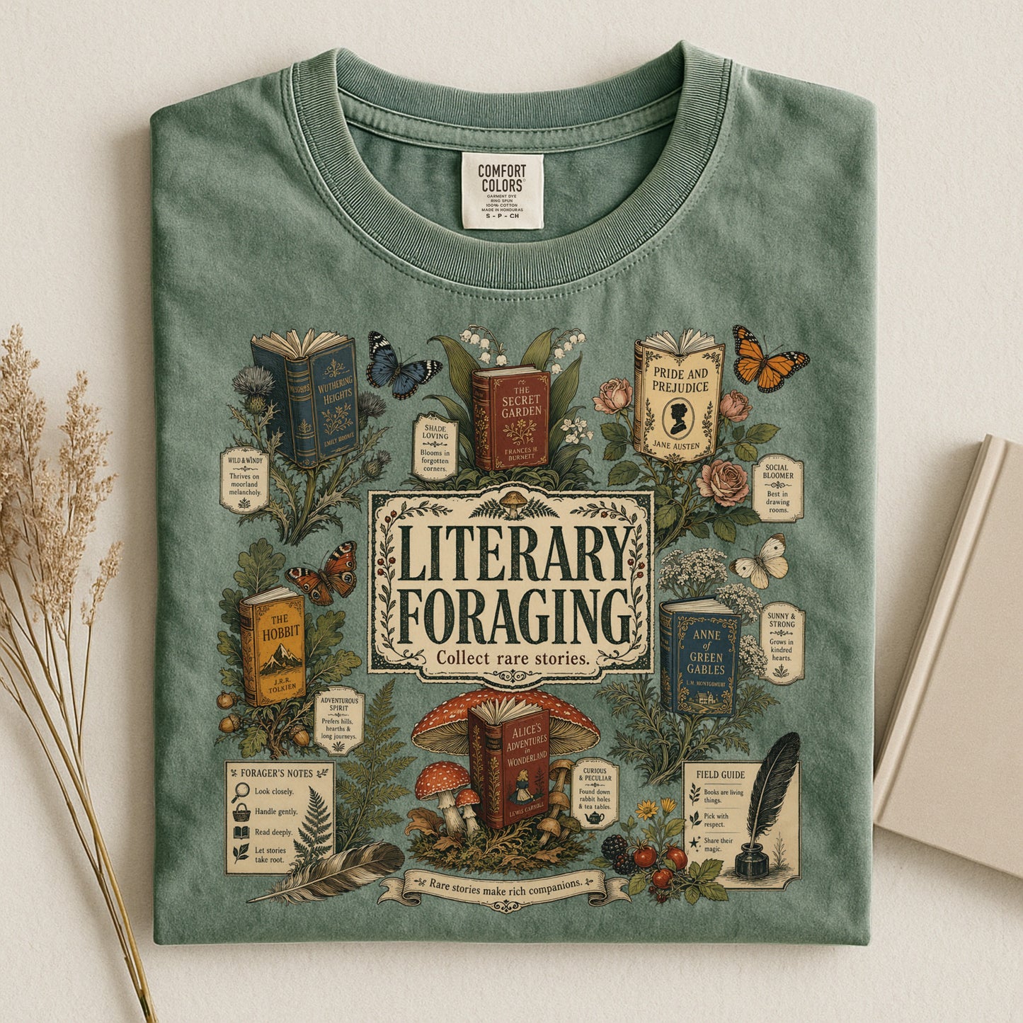 Literary Foraging — Classic Literature Tee