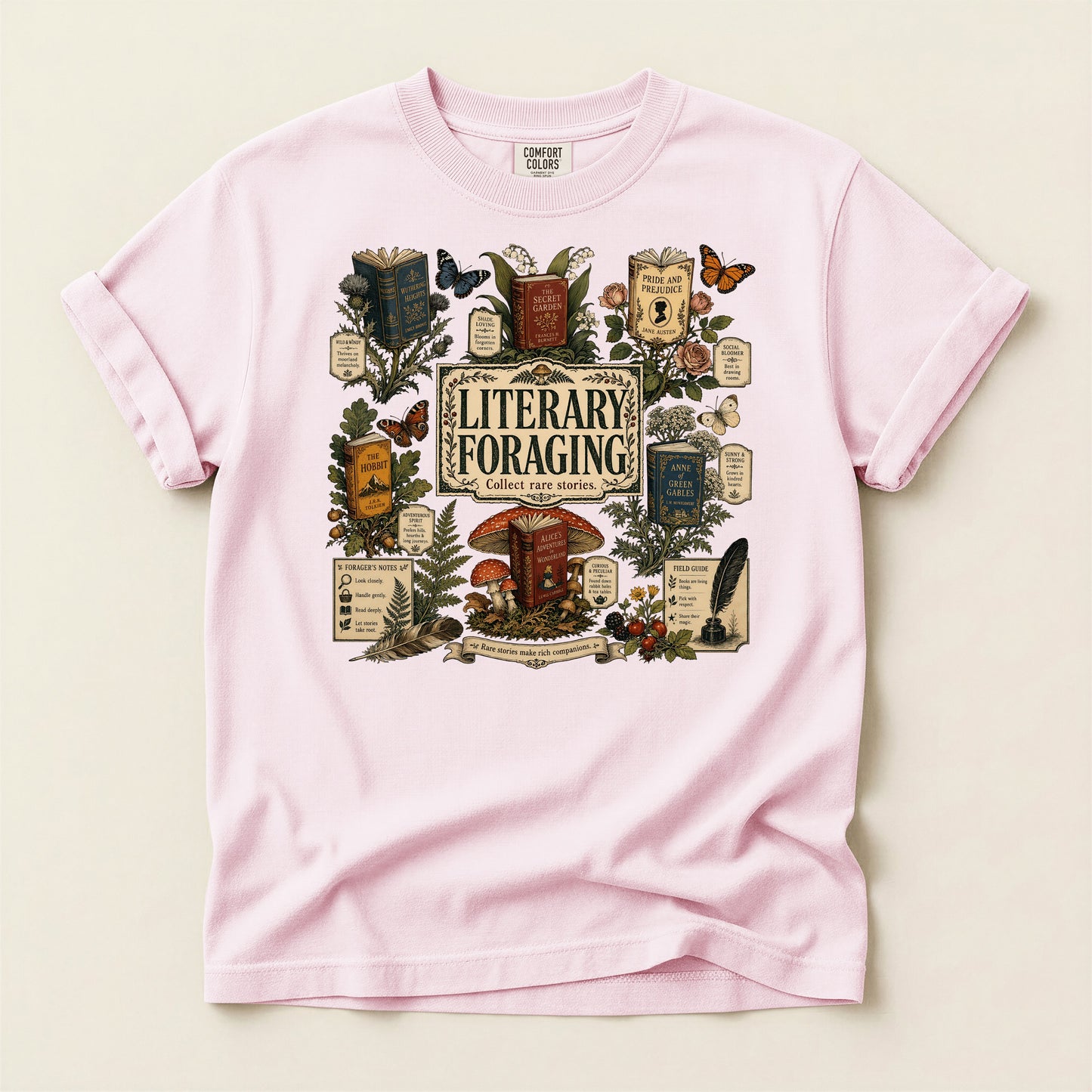 Literary Foraging — Classic Literature Tee