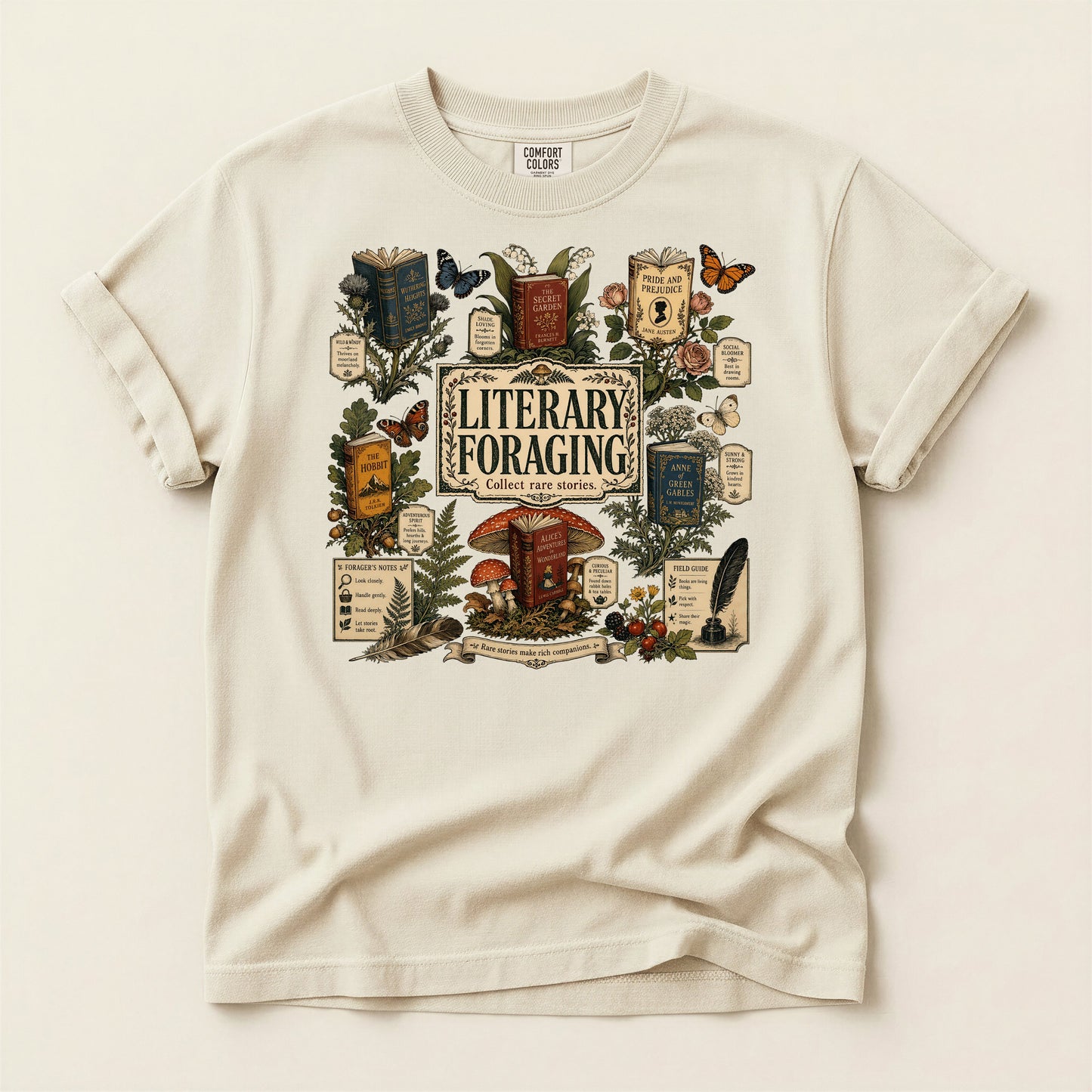 Literary Foraging — Classic Literature Tee