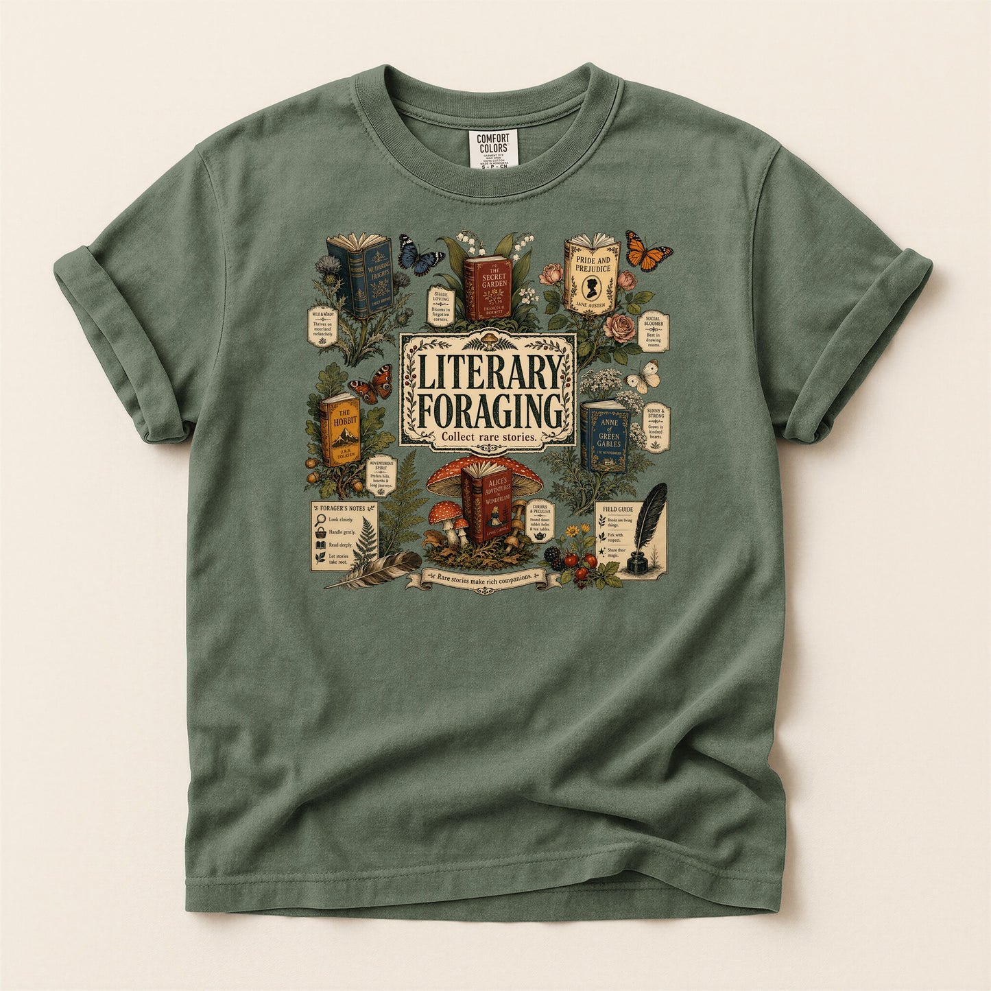 Literary Foraging — Classic Literature Tee