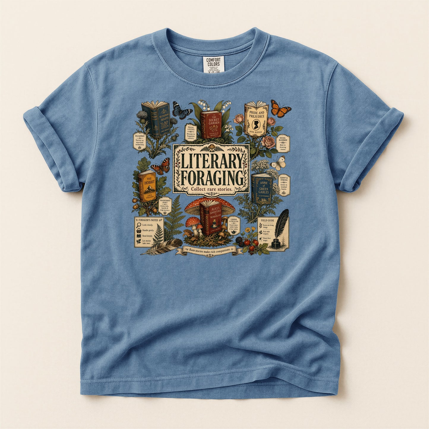 Literary Foraging — Classic Literature Tee