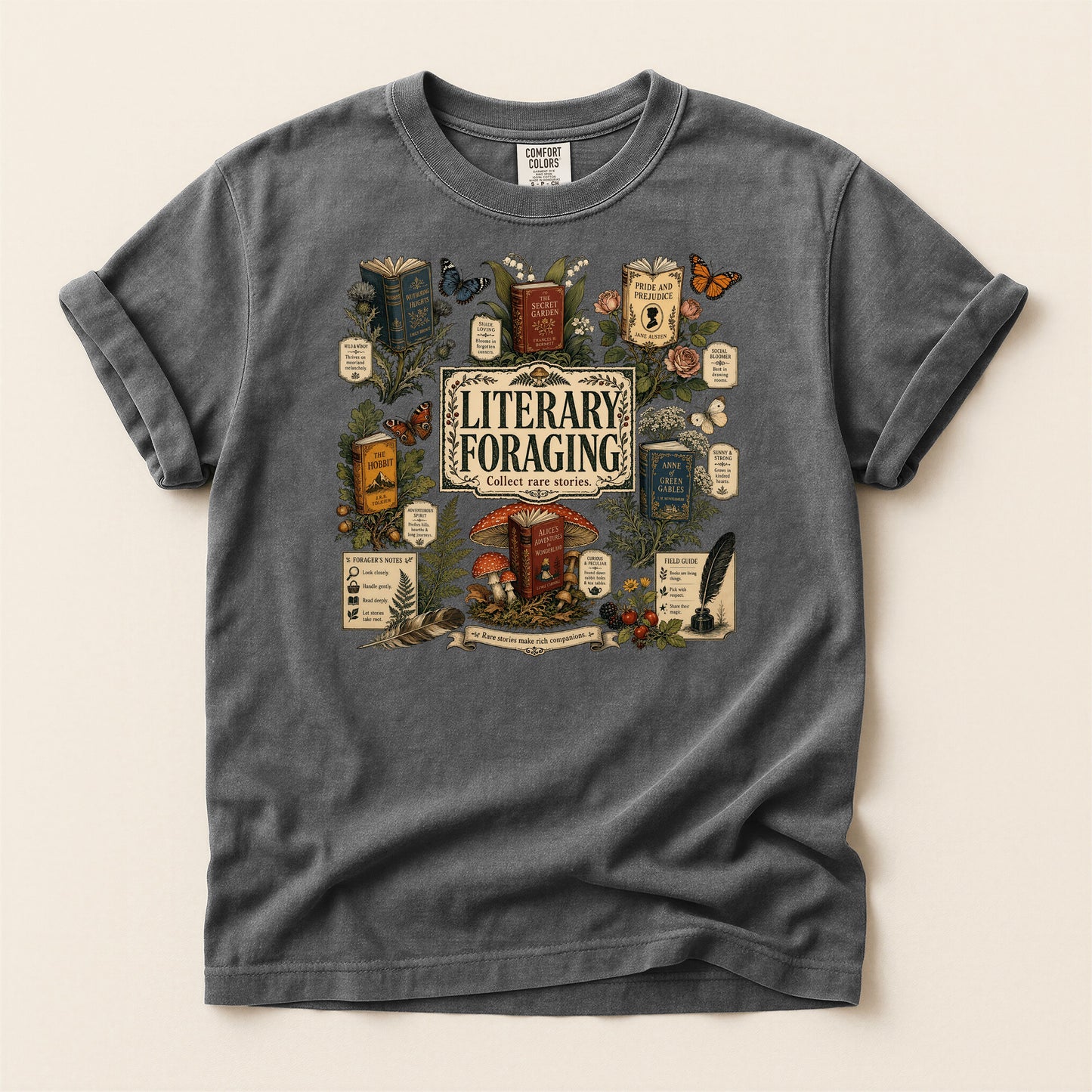 Literary Foraging — Classic Literature Tee