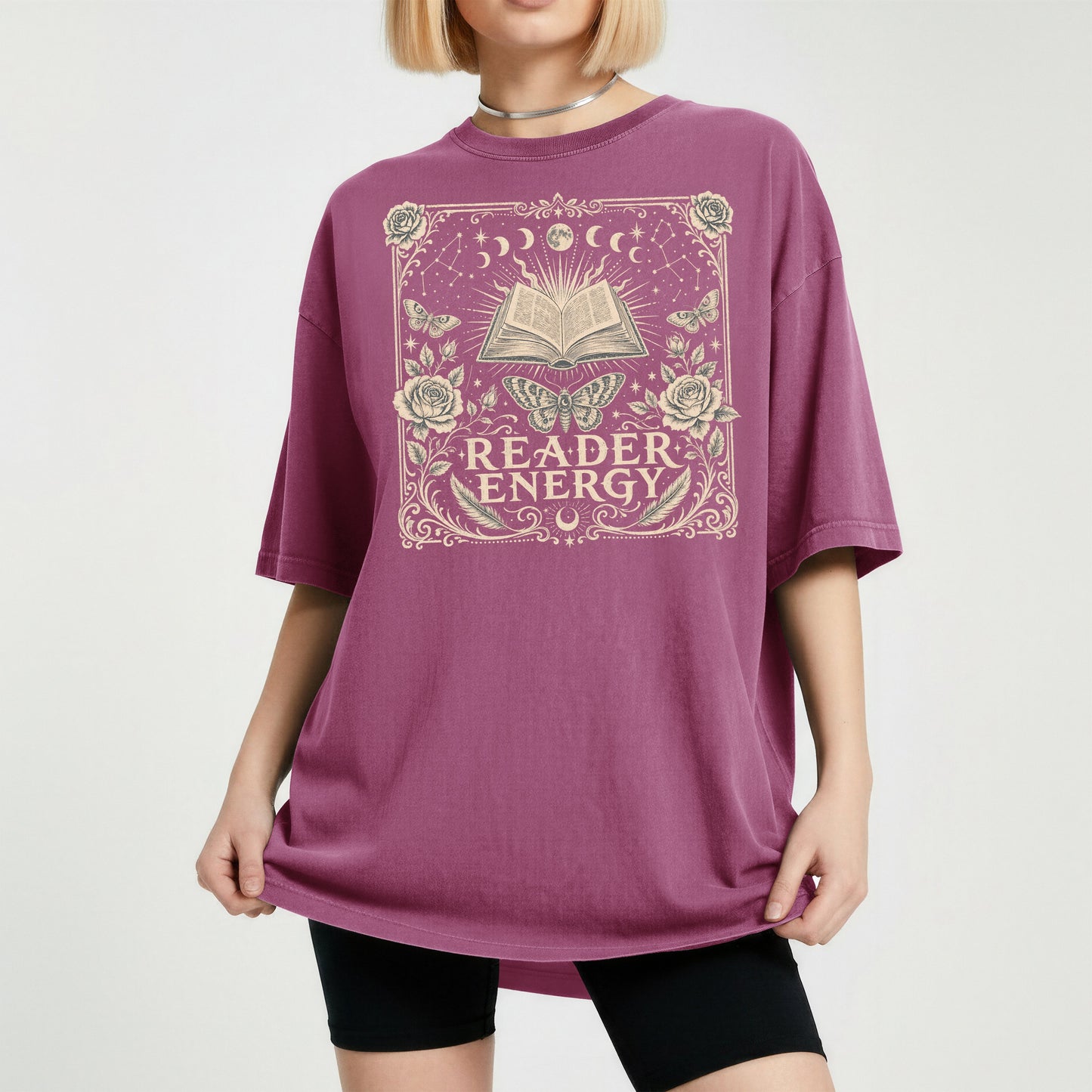 Reader Energy — Celestial Book Lover Tee