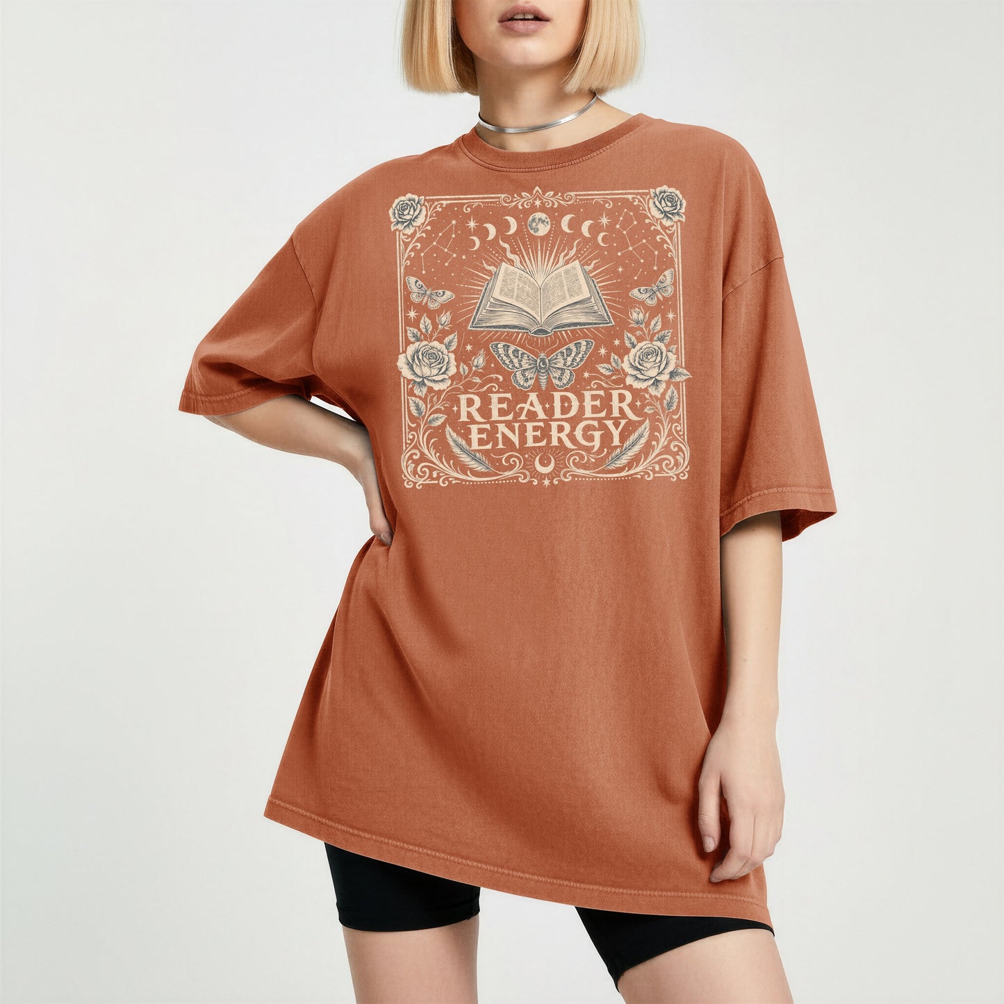 Reader Energy — Celestial Book Lover Tee