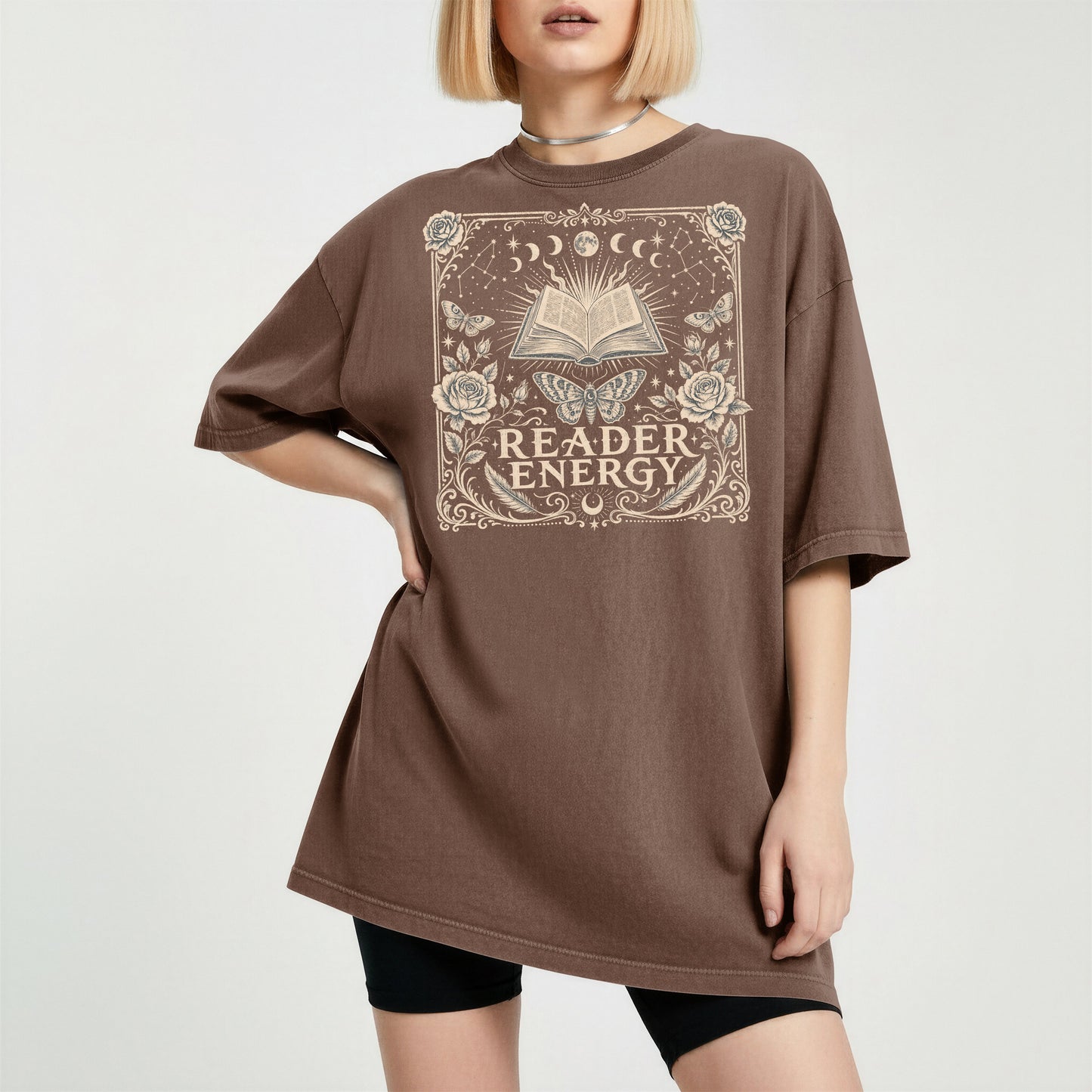 Reader Energy — Celestial Book Lover Tee