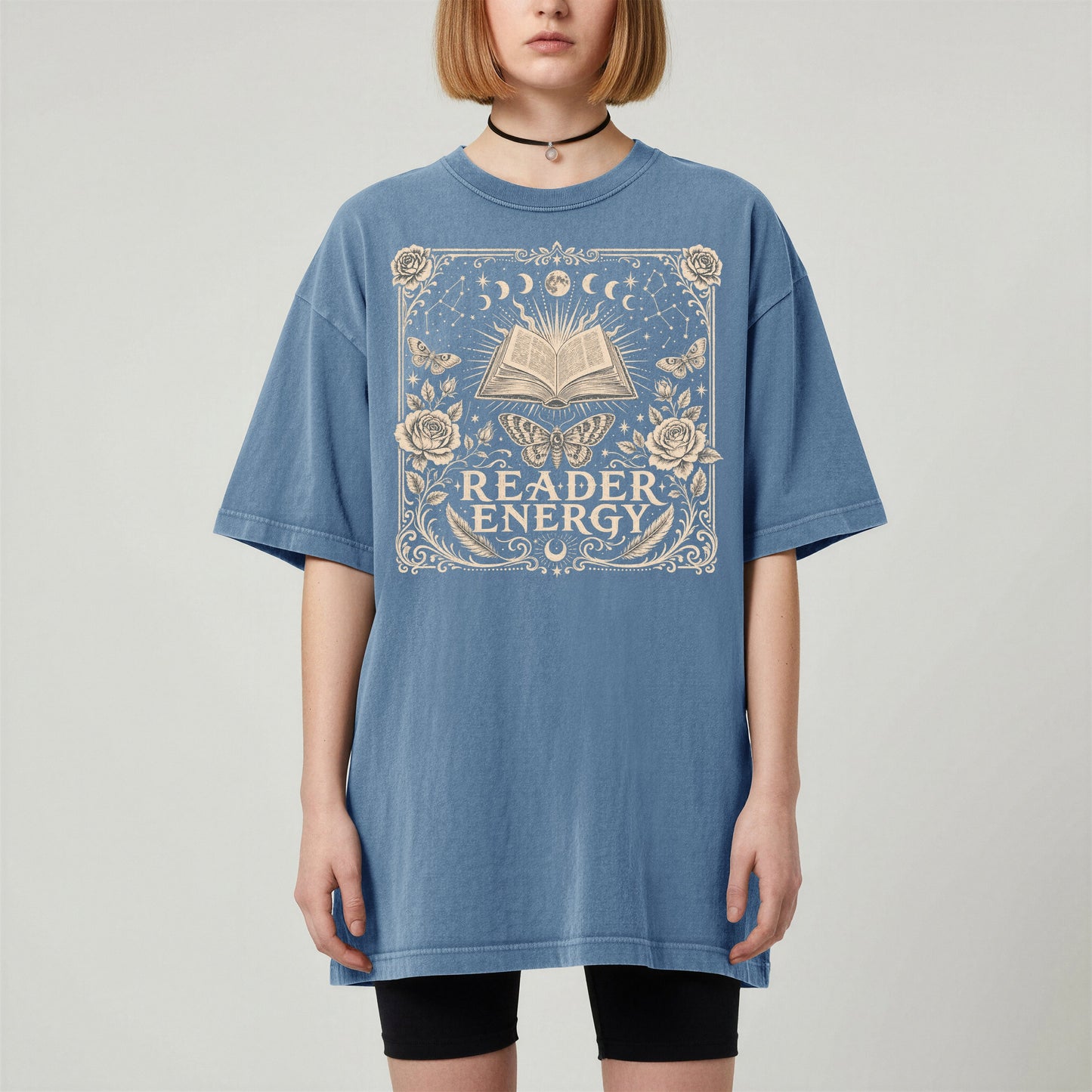 Reader Energy — Celestial Book Lover Tee