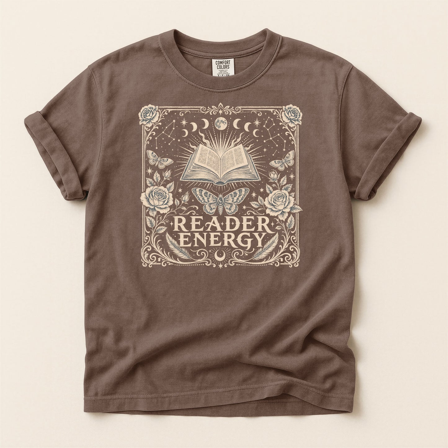Reader Energy — Celestial Book Lover Tee