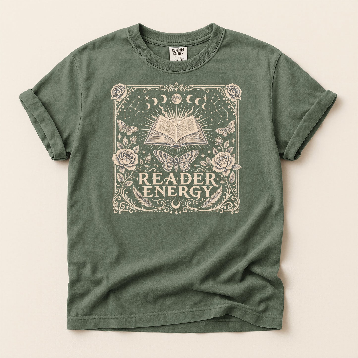 Reader Energy — Celestial Book Lover Tee